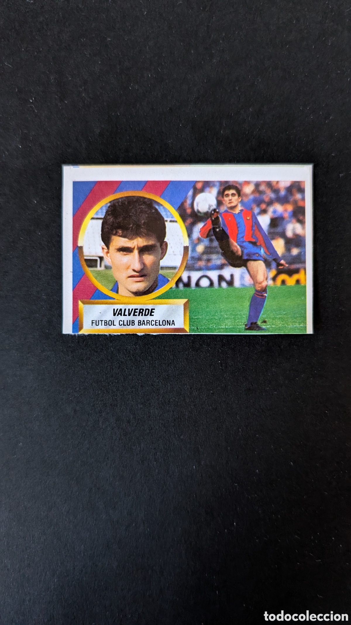 Cromos de F&uacute;tbol: VALVERDE BARCELONA LIGA ESTE 1988/89 88 89 RECORTADO RECUPERADO