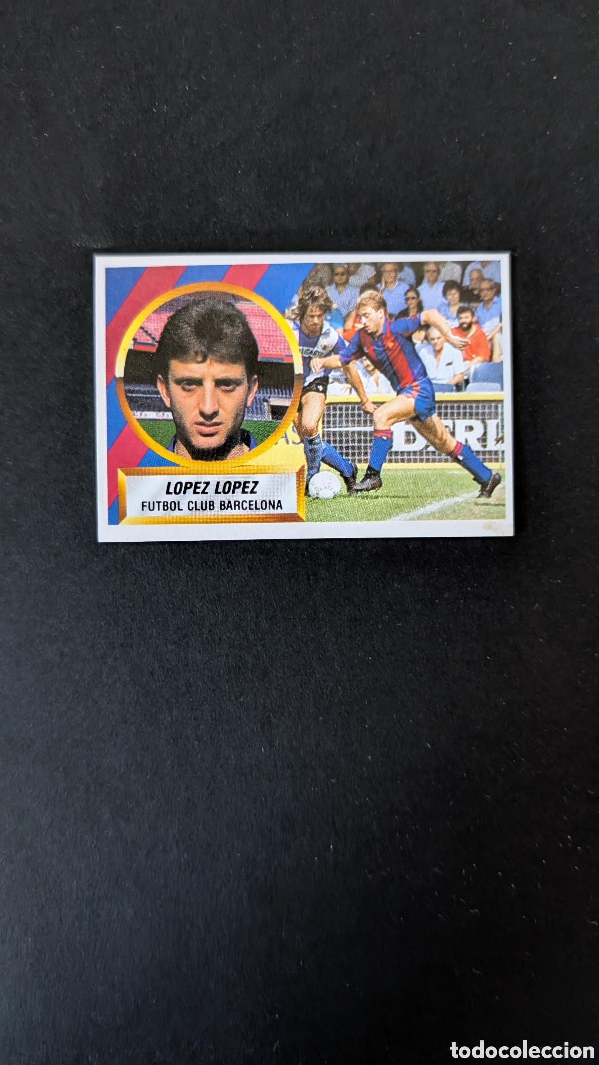 Cromos de Futebol: LOPEZ LOPEZ BAJA BARCELONA LIGA ESTE 1988/89 88 89 RECORTADO RECUPERADO