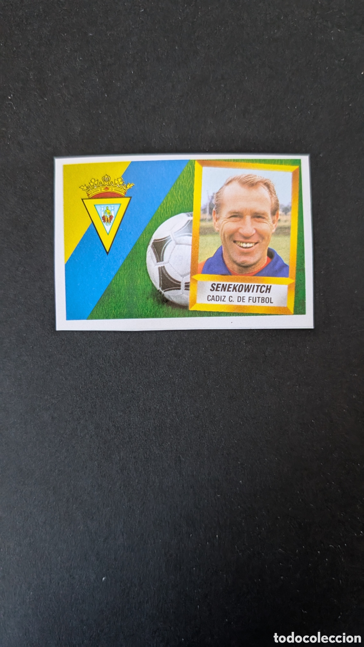 Cartes &agrave; collectionner de Football: SENEKOWITCH ENTRENADOR CADIZ LIGA ESTE 1988/89 88 89 RECORTADO RECUPERADO