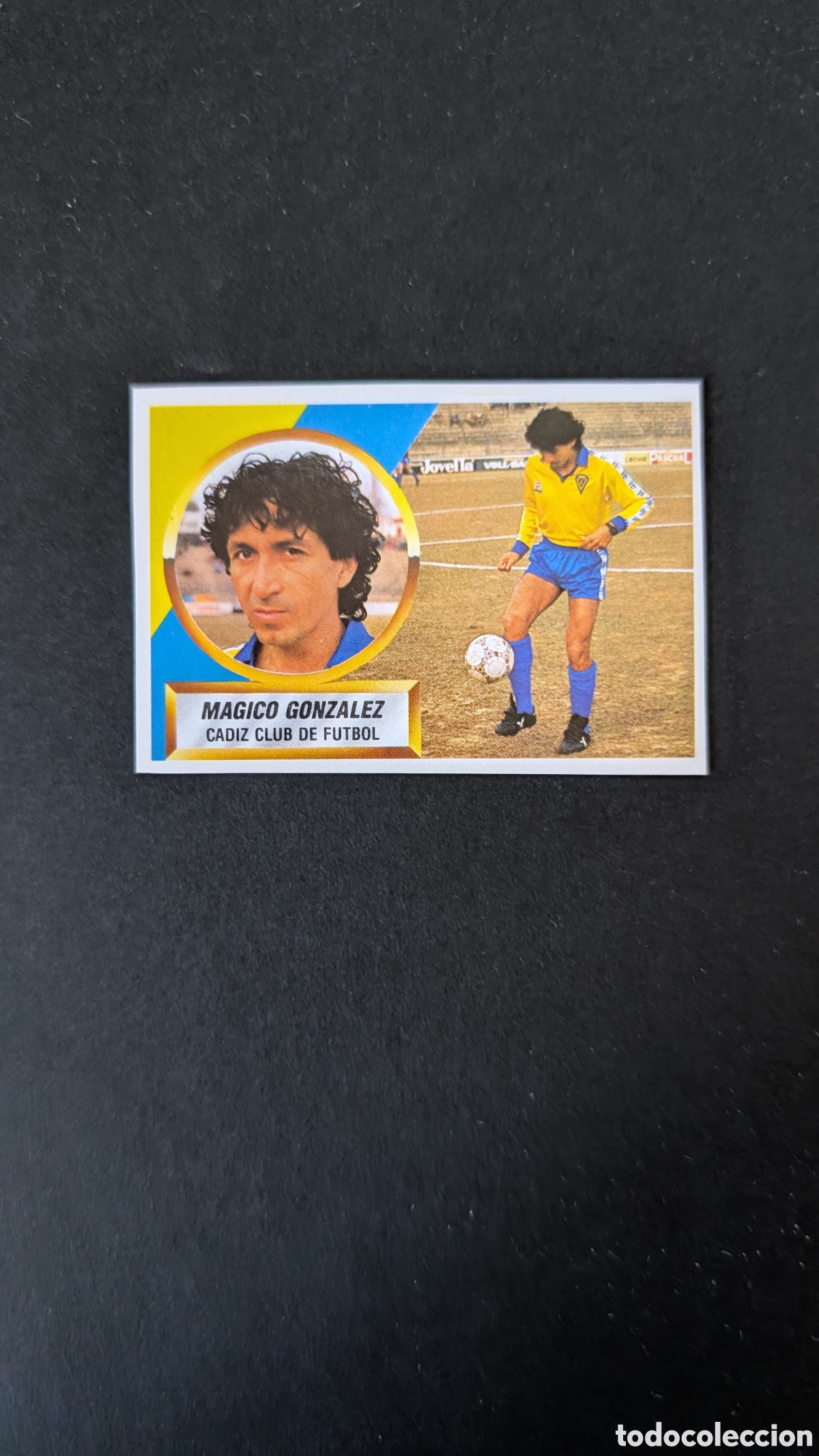 Cartes &agrave; collectionner de Football: MAGICO GONZALEZ CADIZ LIGA ESTE 1988/89 88 89 RECORTADO RECUPERADO