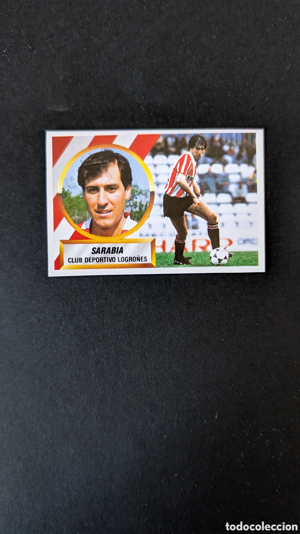 Cartes &agrave; collectionner de Football: SARABIA LOGRO&Ntilde;ES LIGA ESTE 1988/89 88 89 RECORTADO RECUPERADO