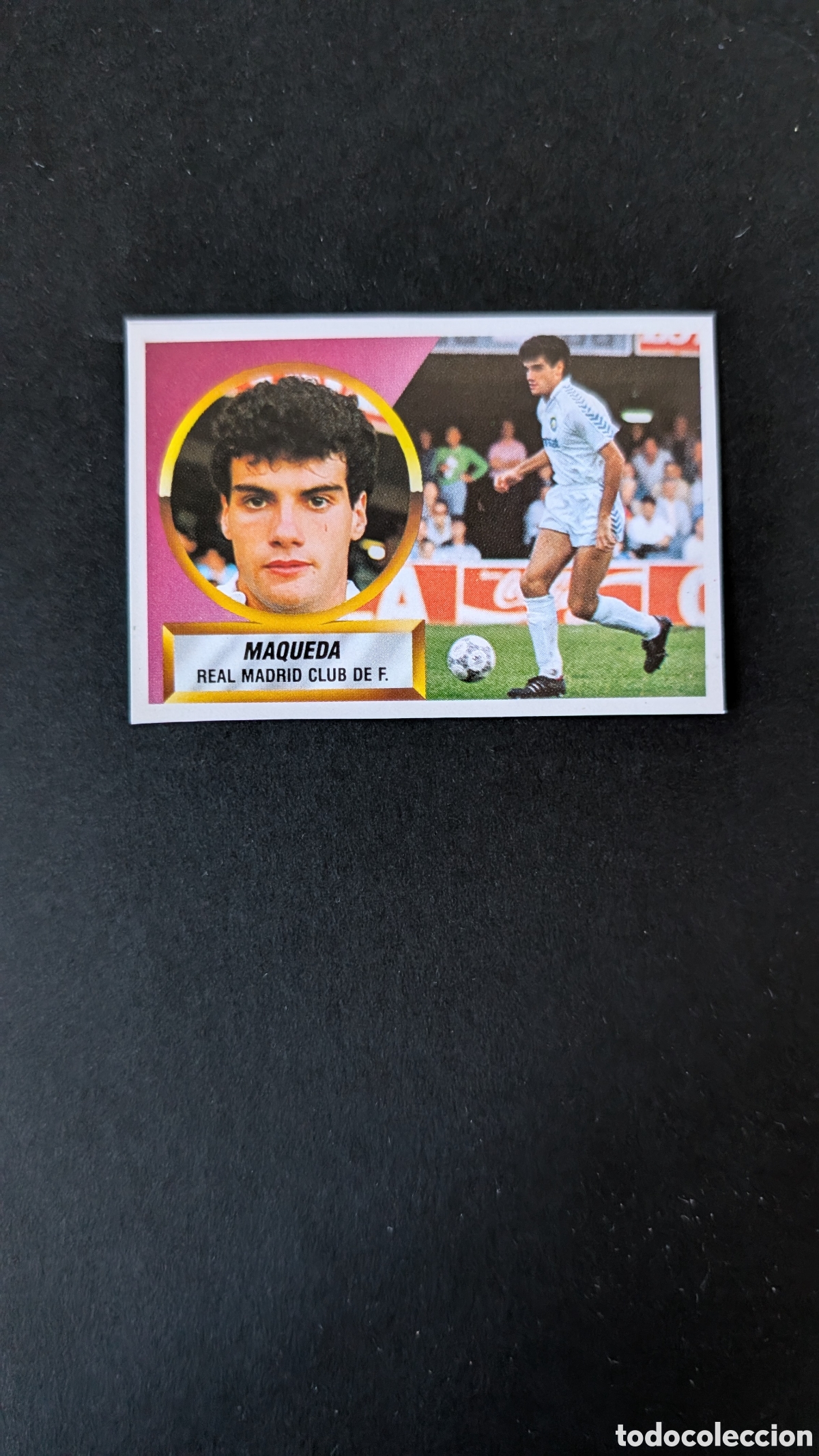 Cartes &agrave; collectionner de Football: MAQUEDA REAL MADRID LIGA ESTE 1988/89 88 89 RECORTADO RECUPERADO