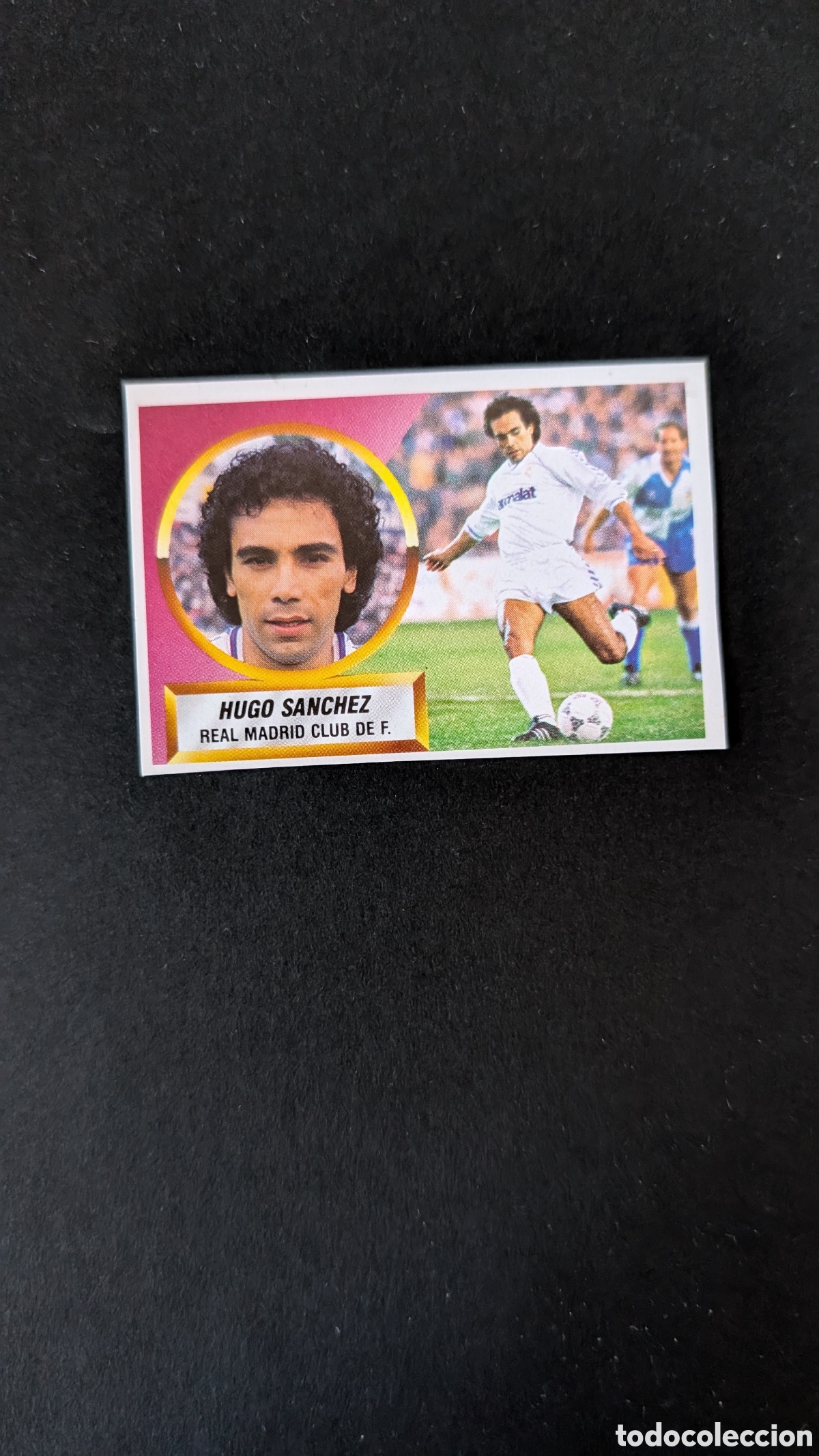 Cartes &agrave; collectionner de Football: HUGO SANCHEZ REAL MADRID LIGA ESTE 1988/89 88 89 RECORTADO RECUPERADO