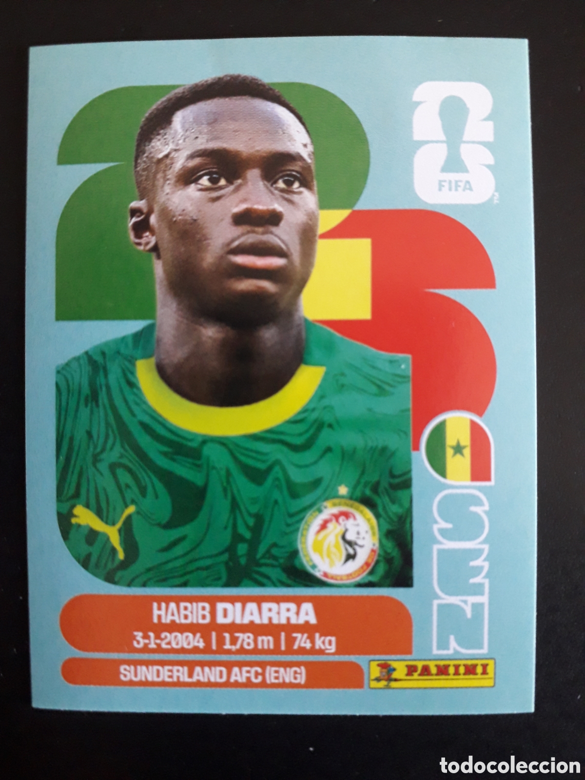 Cartes &agrave; collectionner de Football: DIARRA SENEGAL SEN 12 MUNDIAL F&Uacute;TBOL 2026 FIFA WORLD CUP PANINI SIN PEGAR PEDIDO M&Iacute;NIMO 3&euro;