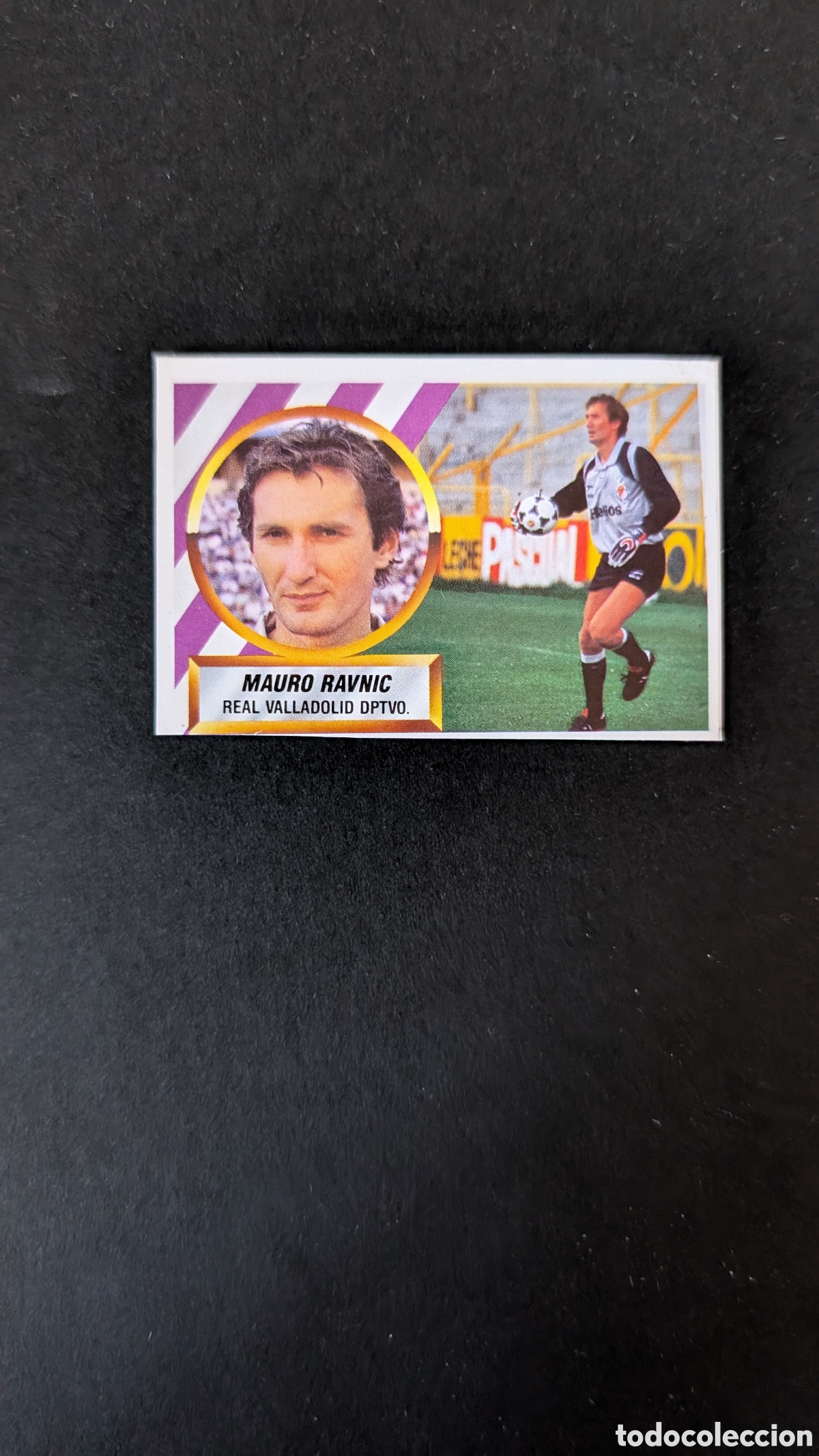 Fu&szlig;ball-Sticker: MAURO RAVNIC VALLADOLID LIGA ESTE 1988/89 88 89 RECORTADO RECUPERADO