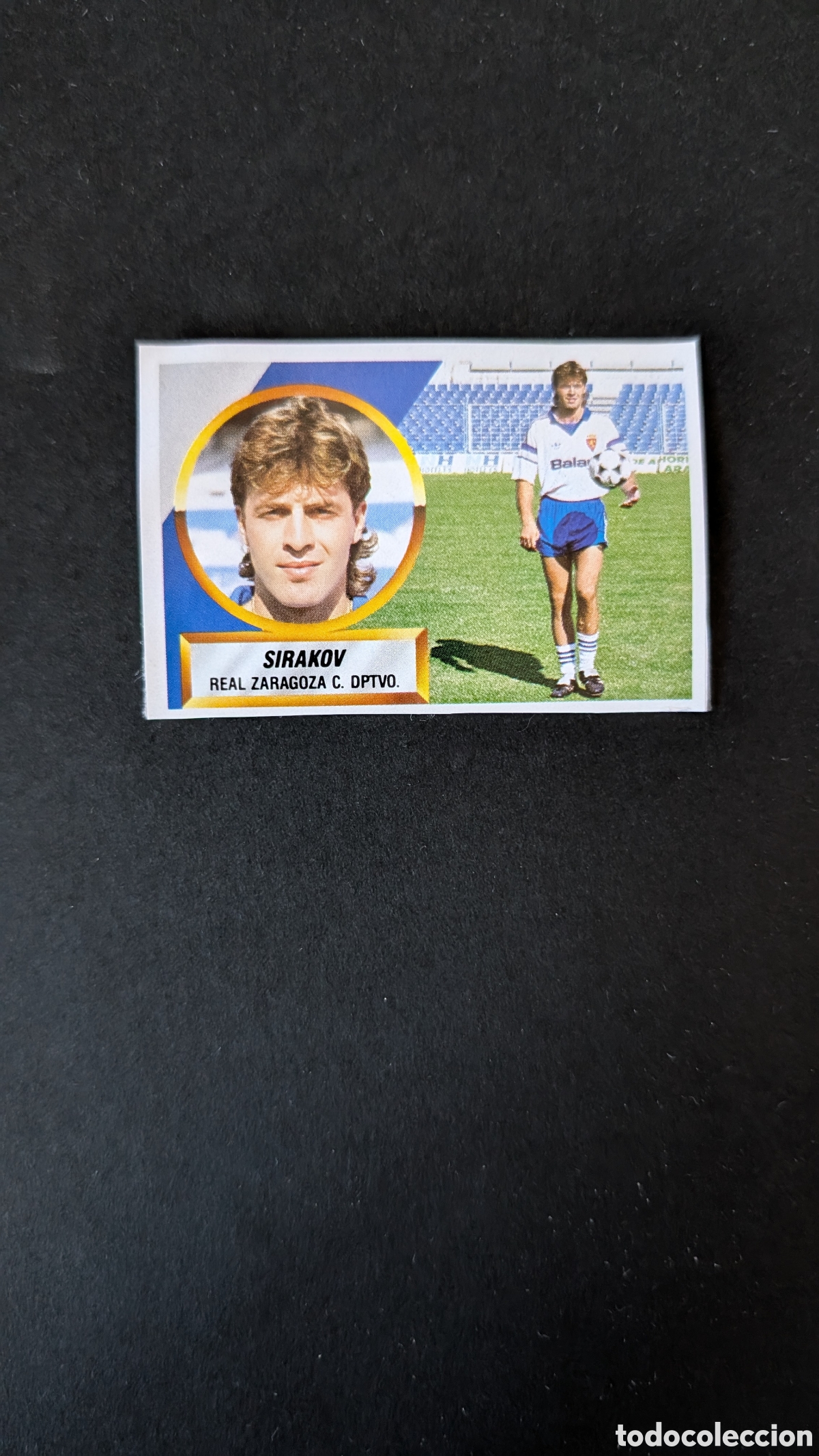 Fu&szlig;ball-Sticker: SIRAKOV ZARAGOZA LIGA ESTE 1988/89 88 89 RECORTADO RECUPERADO