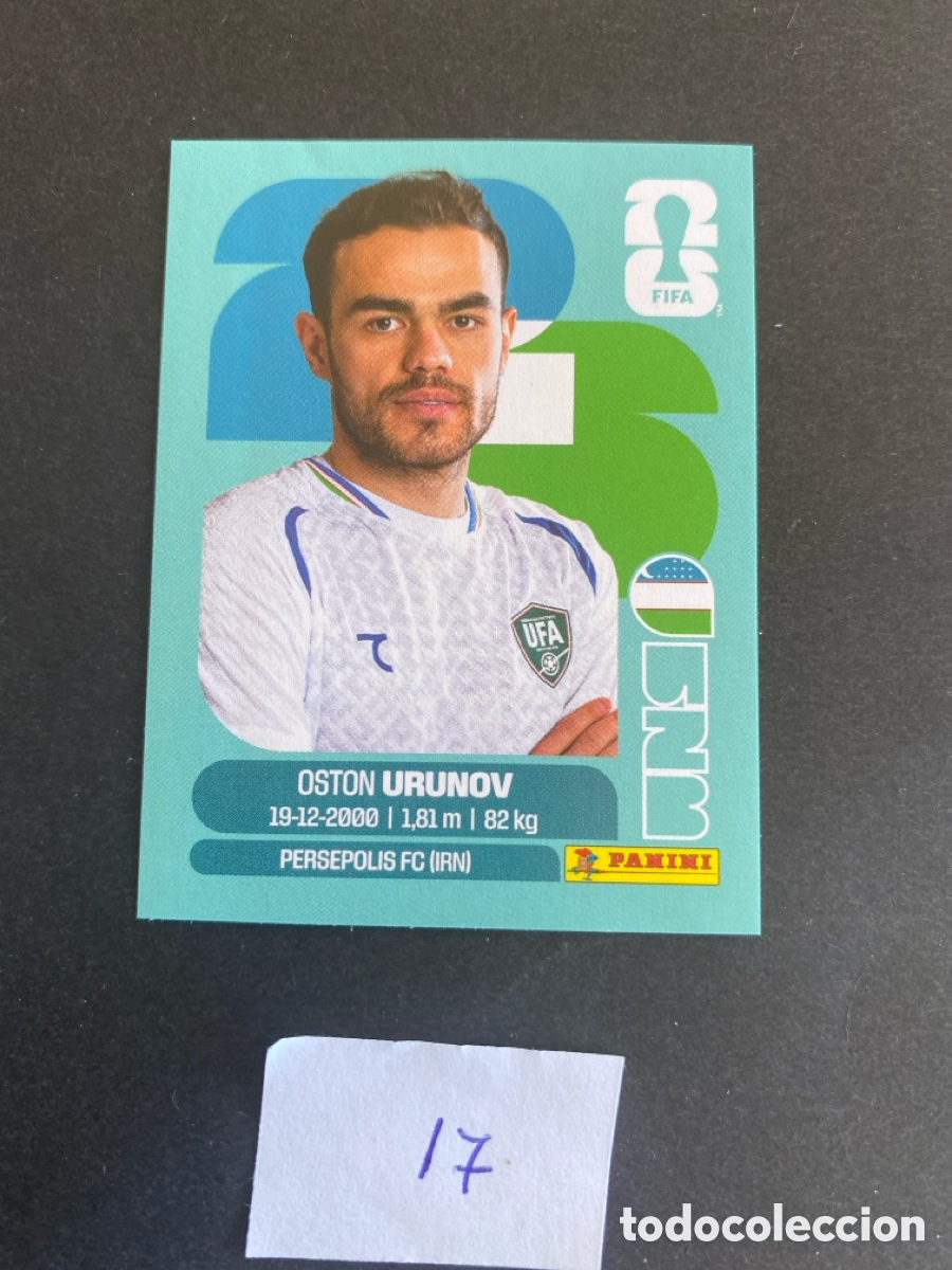 Cromos de F&uacute;tbol: Cromo Uzbekist&aacute;n Mundial 2026 N* 17 nuevo
