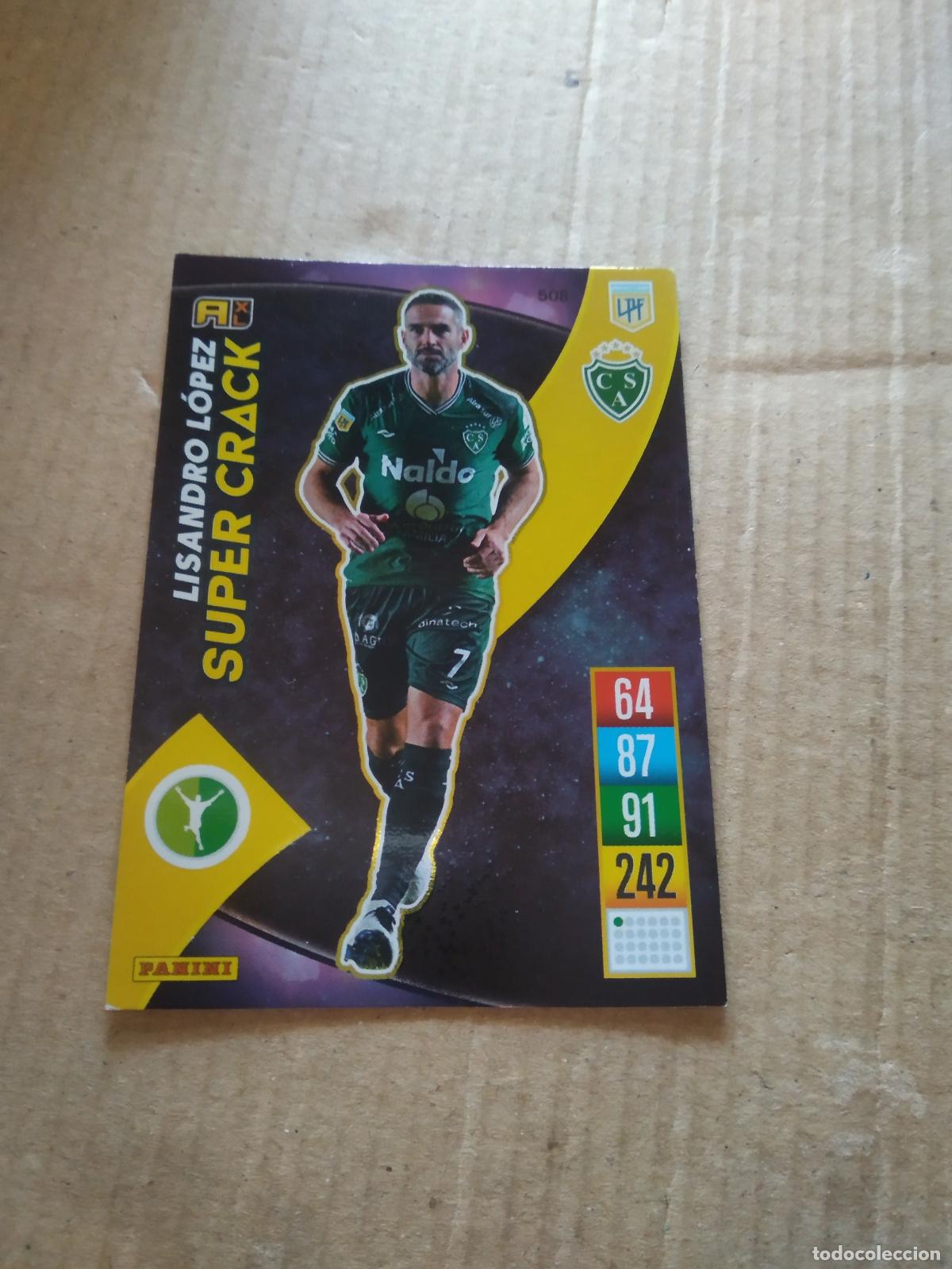 Cromos de F&uacute;tbol: 508 LISANDRO LOPEZ SARMIENTO CROMO FUTBOL ARGENTINO PANINI LIGA ARGENTINA 2021-2022 ADRENALYN
