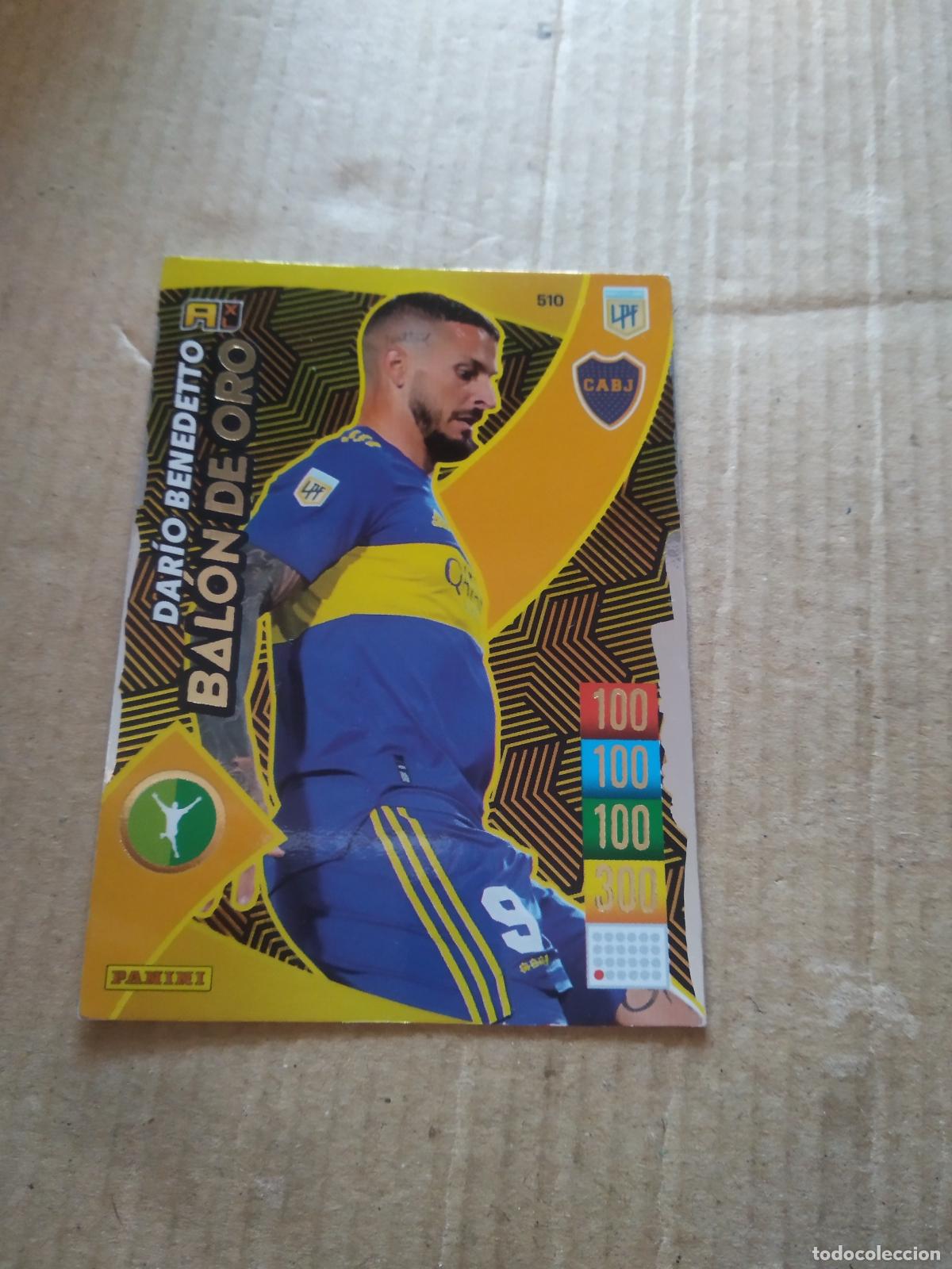 Cromos de F&uacute;tbol: 510 DARIO BENEDETTO BALON ORO BOCA CROMO FUTBOL ARGENTINO PANINI LIGA ARGENTINA 2021-2022 ADRENALYN