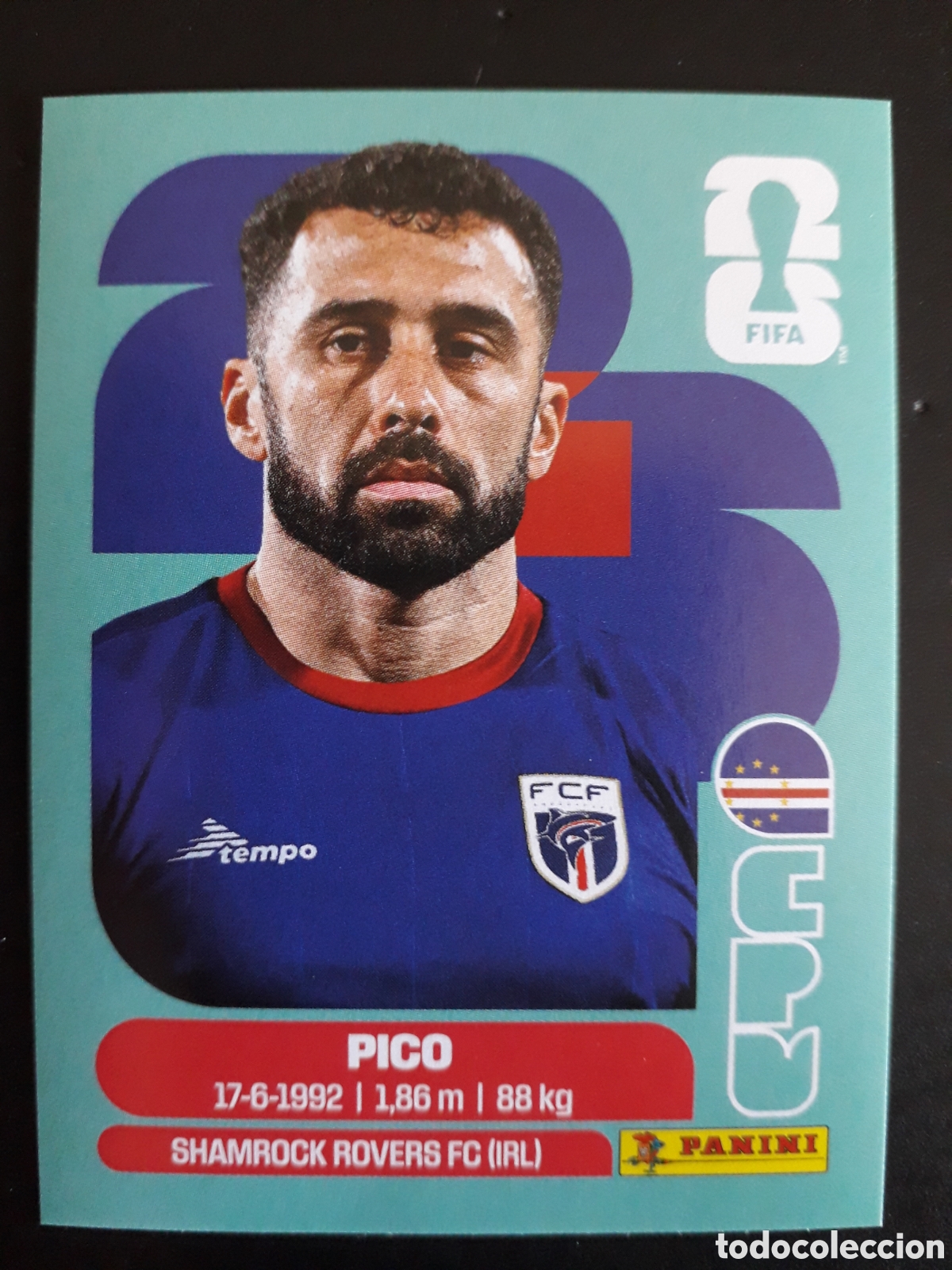 Cromos de F&uacute;tbol: PICO CABO VERDE CPV 4 MUNDIAL F&Uacute;TBOL 2026 FIFA WORLD CUP PANINI SIN PEGAR PEDIDO M&Iacute;NIMO 3&euro;