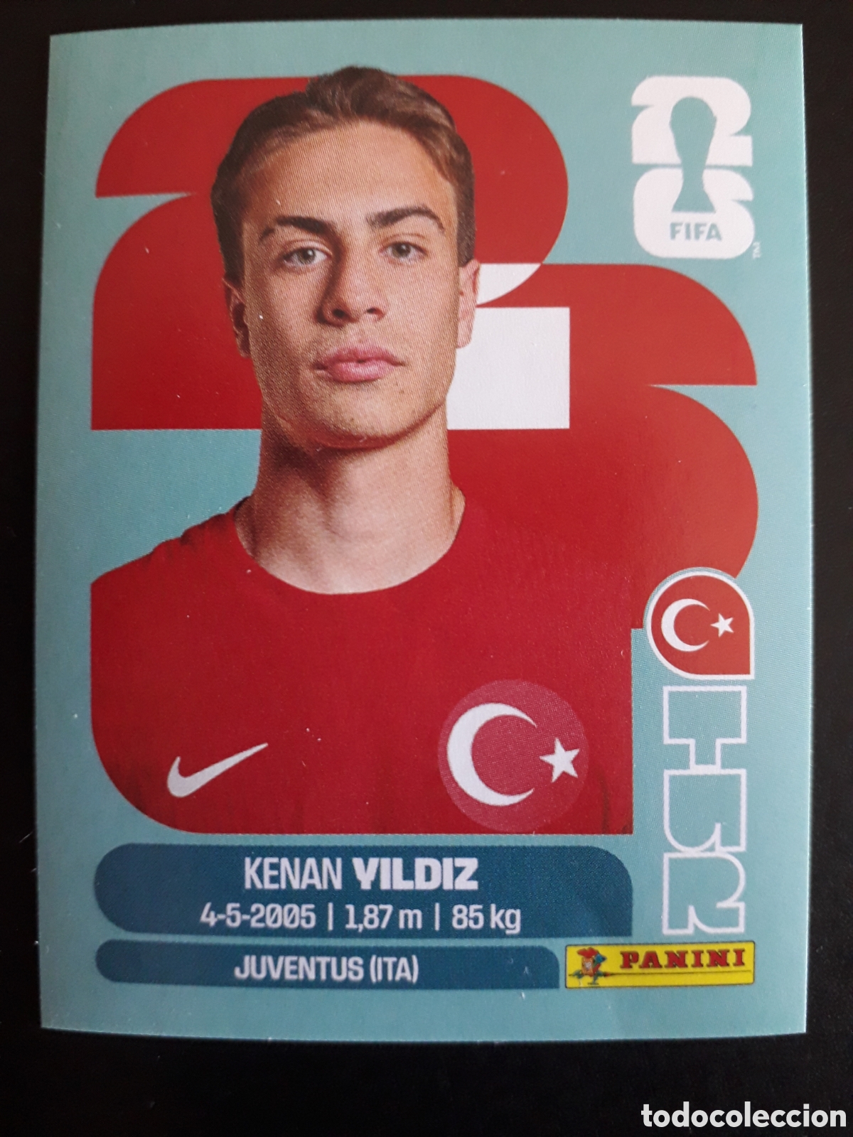 Cromos de F&uacute;tbol: VILDIZ TURQU&Iacute;A TUR 20 MUNDIAL F&Uacute;TBOL 2026 FIFA WORLD CUP PANINI SIN PEGAR PEDIDO M&Iacute;NIMO 3&euro;
