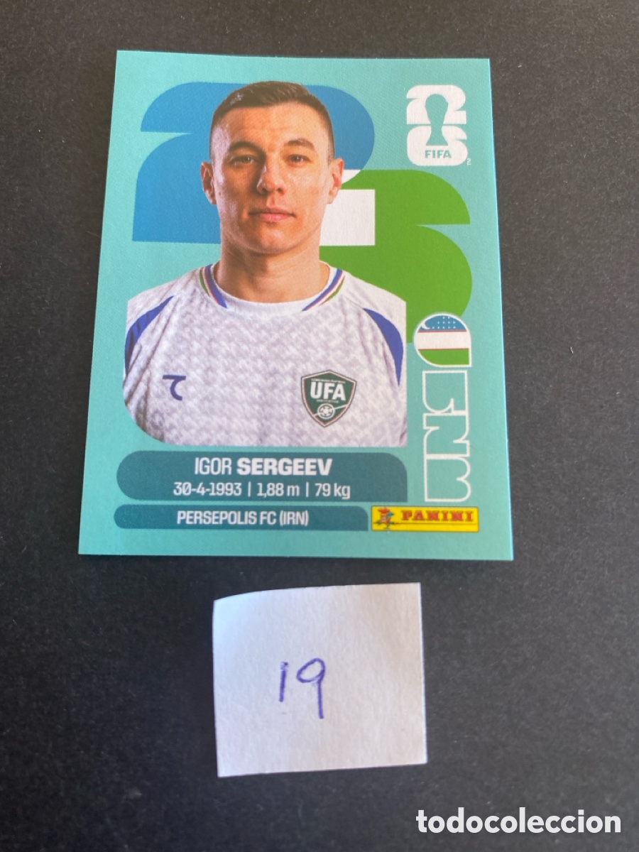 Cromos de F&uacute;tbol: Cromo Uzbekist&aacute;n Mundial 2026 N* 19 nuevo