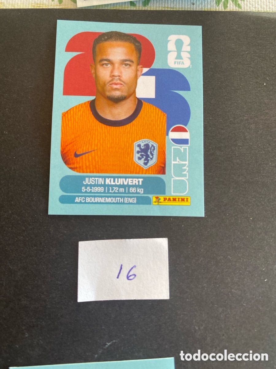 Cromos de F&uacute;tbol: Cromo Holanda Mundial 2026 N* 16 nuevo