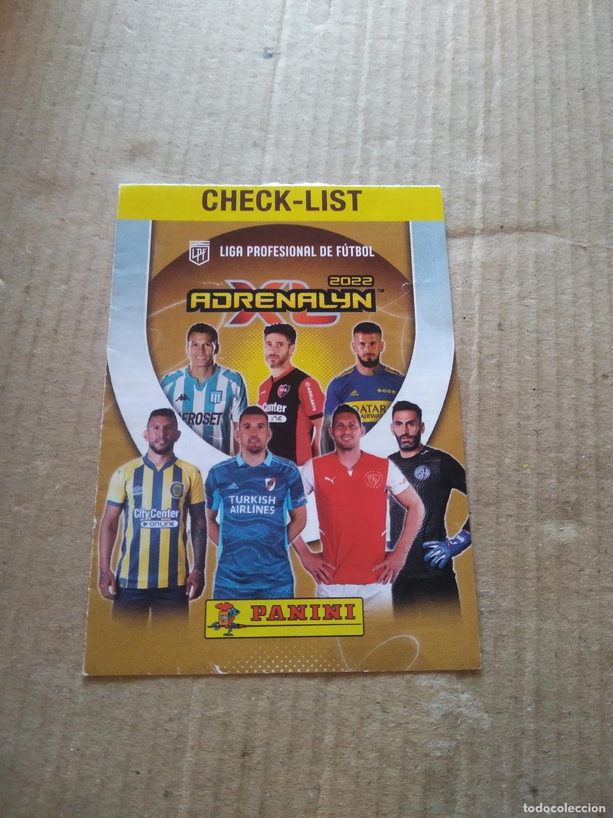 Cromos de F&uacute;tbol: CHECK-LIST INDICE CROMO FUTBOL ARGENTINO PANINI ARGENTINA 2021-2022 ADRENALYN