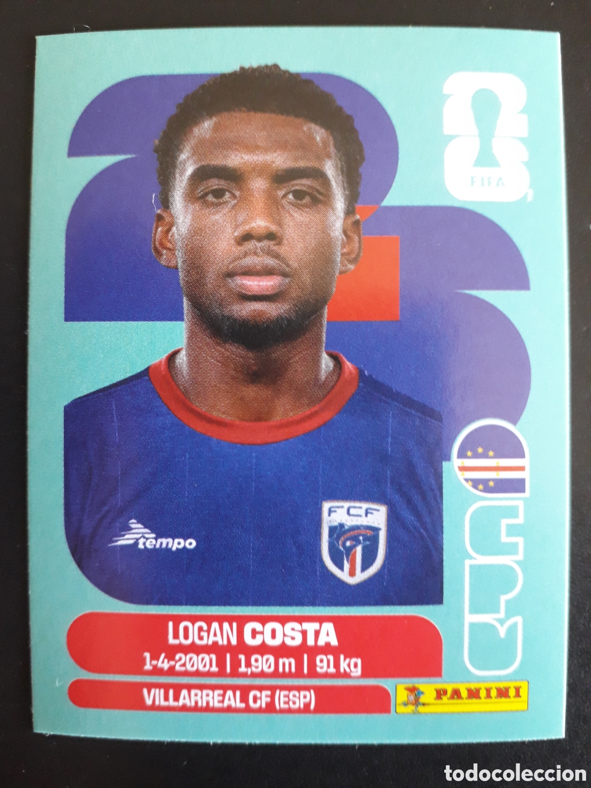 Cromos de F&uacute;tbol: COSTA CABO VERDE CPV 3 MUNDIAL F&Uacute;TBOL 2026 FIFA WORLD CUP PANINI SIN PEGAR PEDIDO M&Iacute;NIMO 3&euro;