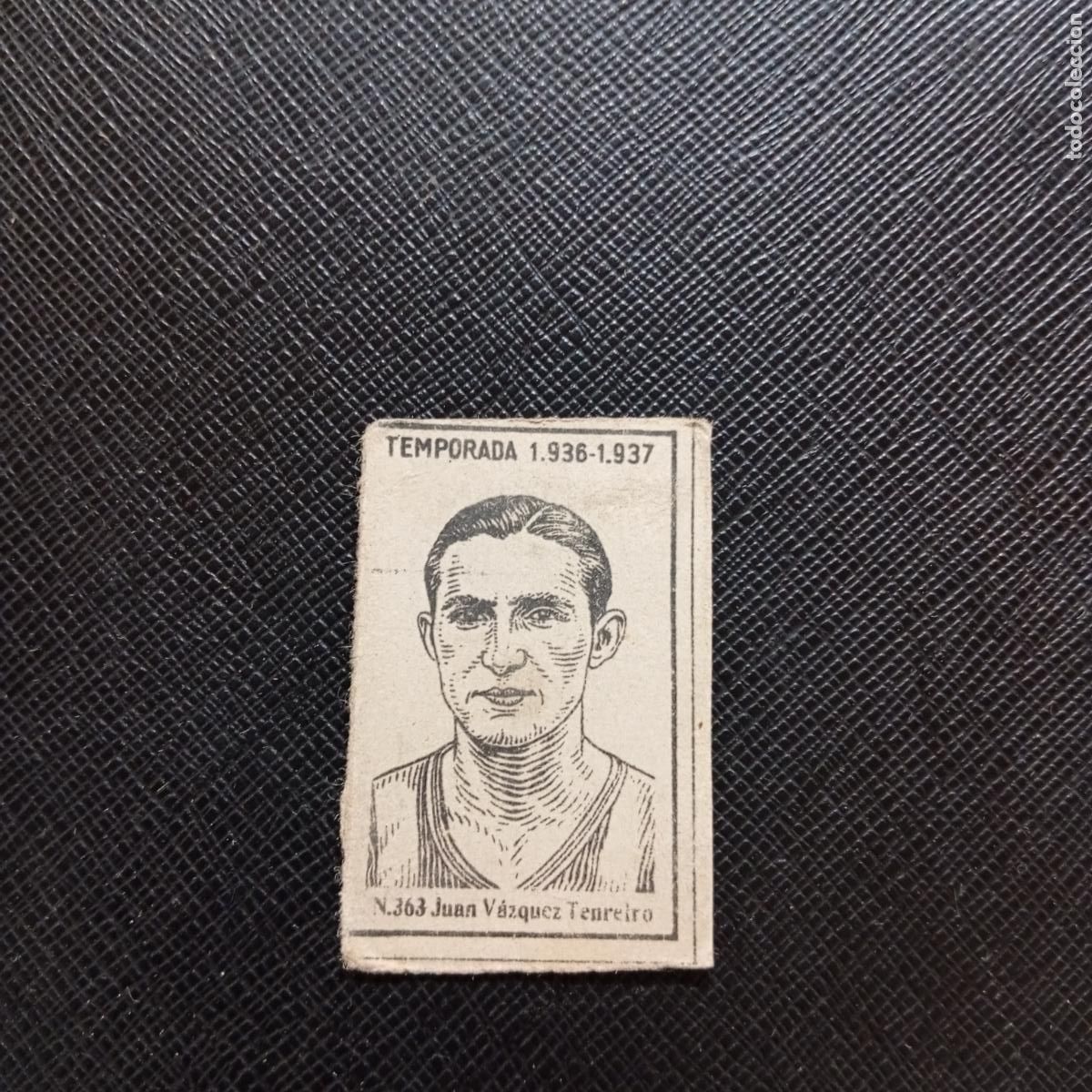 Cartes &agrave; collectionner de Football: 363 JUAN VAZQUEZ TENEIRO DEPORTIVO CORU&Ntilde;A CERILLAS Y FOSFOROS 1936 1937 LIGA 36 37 CROMO A120 PG343