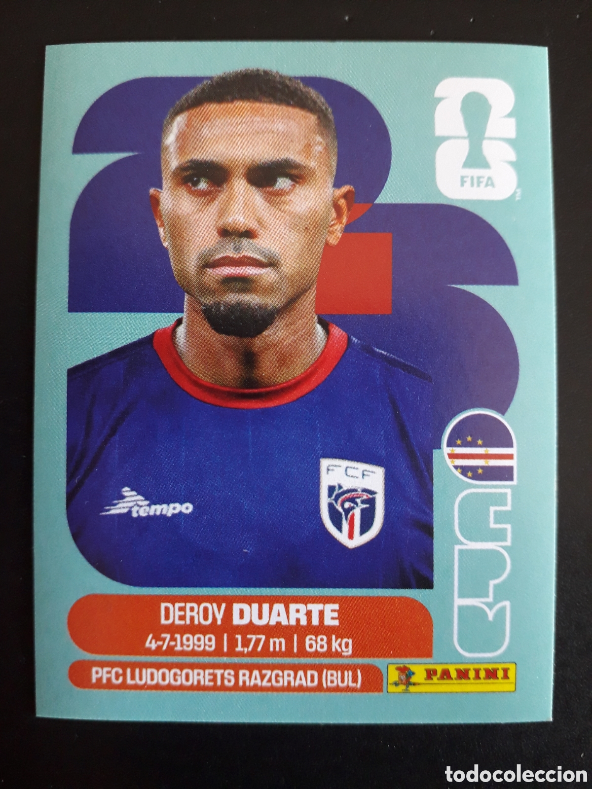 Cromos de F&uacute;tbol: DUARTE CABO VERDE CPV 14 MUNDIAL F&Uacute;TBOL 2026 FIFA WORLD CUP PANINI SIN PEGAR PEDIDO M&Iacute;NIMO 3&euro;
