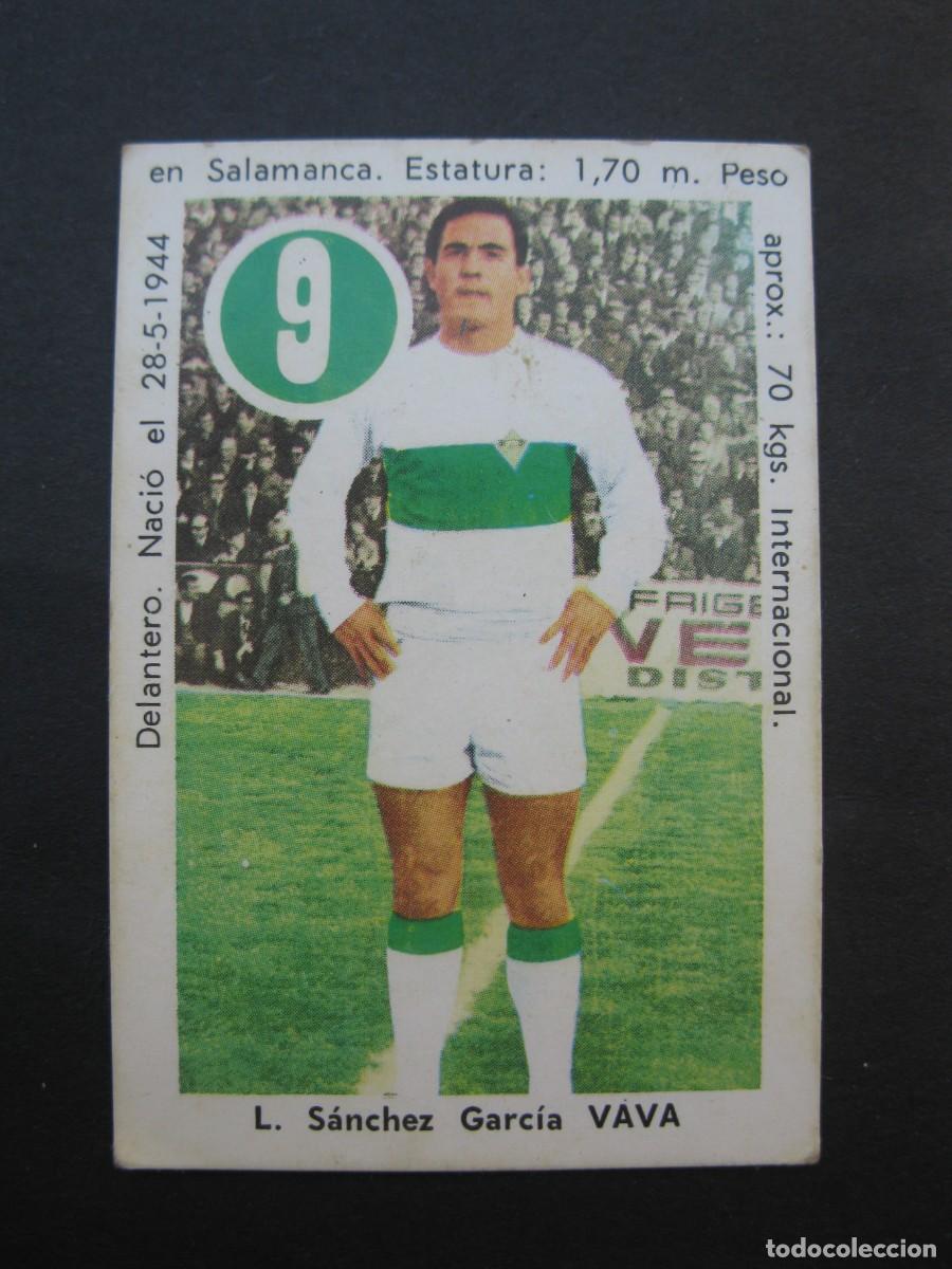 Cromos de F&uacute;tbol: VAVA (ELCHE C.F.) - CROMO - NAIPE - ASES Y ESTRELLAS - EDITORIAL FHER - A&Ntilde;O 1969.