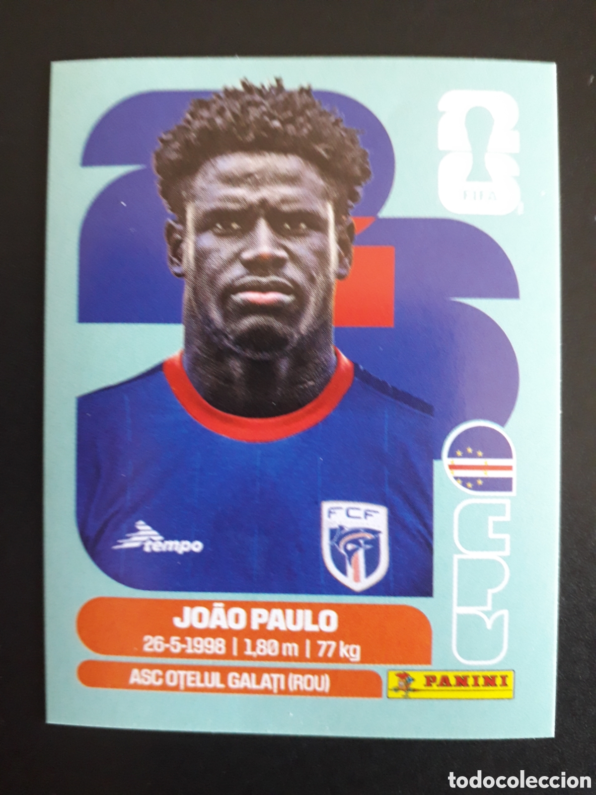 Cromos de F&uacute;tbol: JO&Atilde;O PAULO CABO VERDE CPV 8 MUNDIAL F&Uacute;TBOL 2026 FIFA WORLD CUP PANINI SIN PEGAR PEDIDO M&Iacute;NIMO 3&euro;