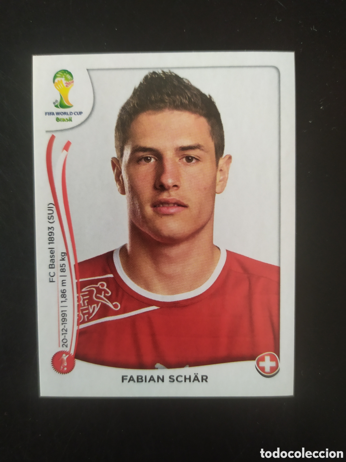Cromos de F&uacute;tbol: Mundial FIFA Brasil 2014 panini Schar n&deg; 342 Suiza