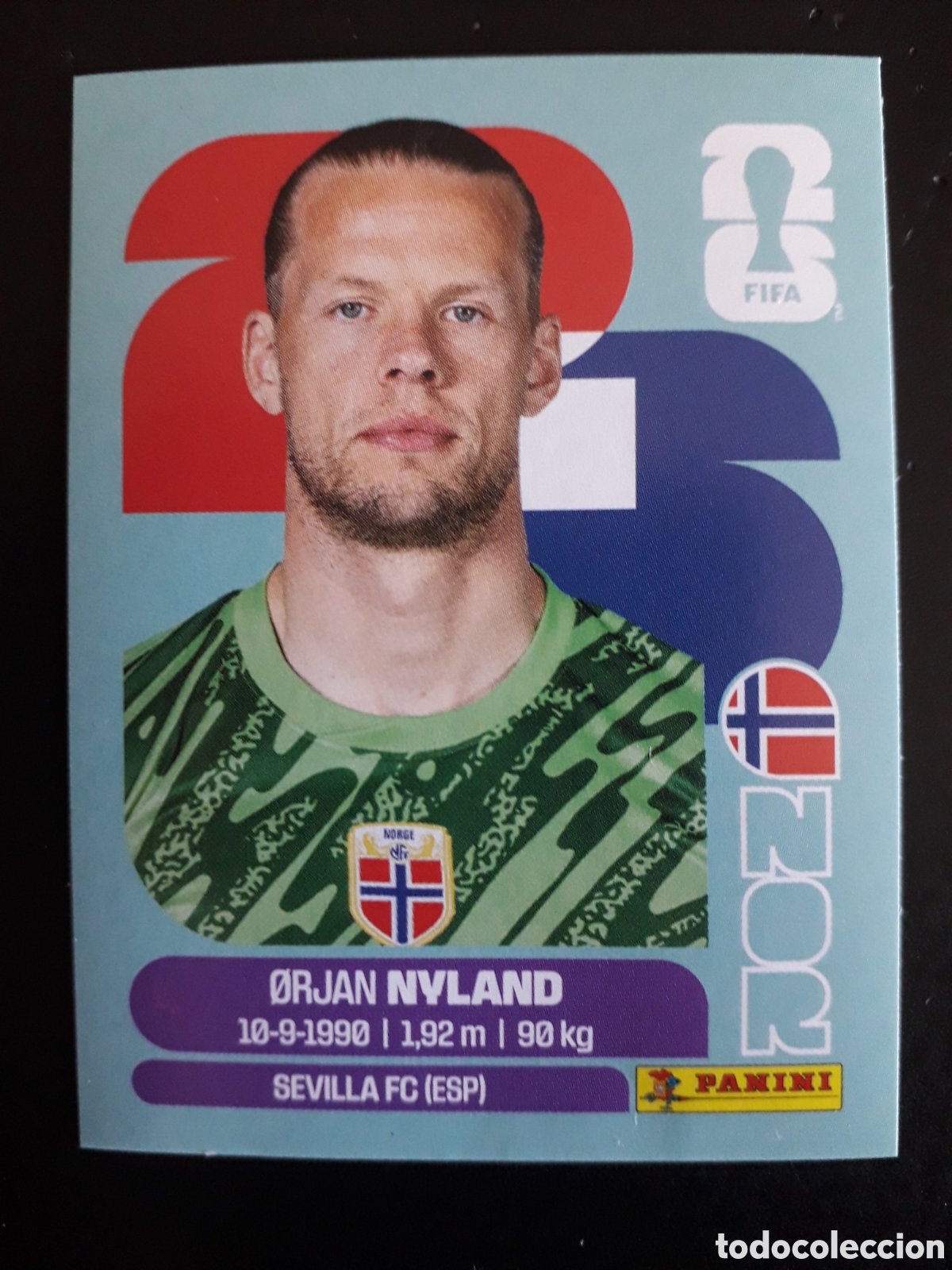 Cromos de F&uacute;tbol: NYLAND NORUEGA NOR 2 MUNDIAL F&Uacute;TBOL 2026 FIFA WORLD CUP PANINI SIN PEGAR PEDIDO M&Iacute;NIMO 3&euro;