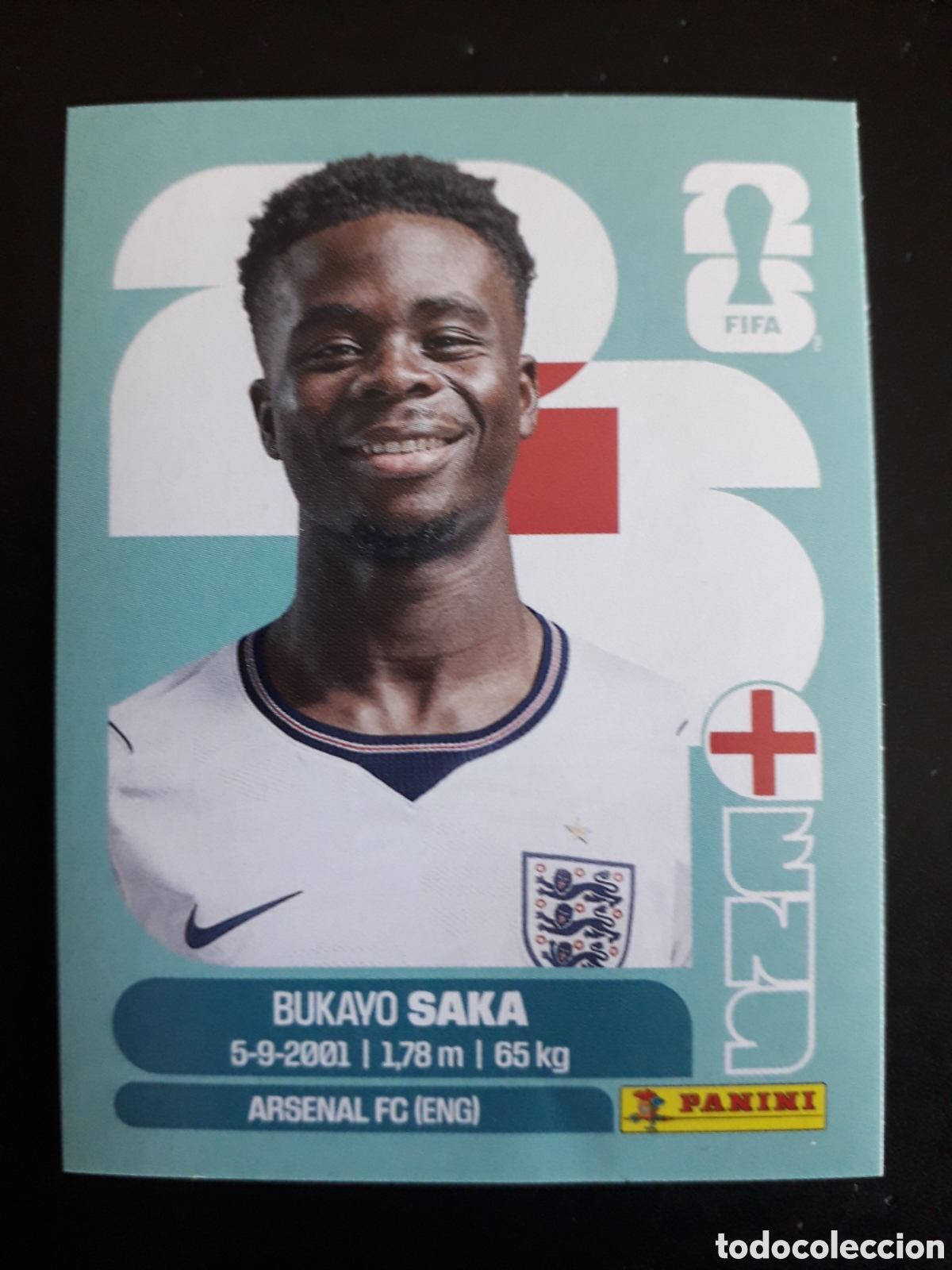 Cromos de F&uacute;tbol: SAKA INGLATERRA ENG 17 MUNDIAL F&Uacute;TBOL 2026 FIFA WORLD CUP PANINI SIN PEGAR PEDIDO M&Iacute;NIMO 3&euro;