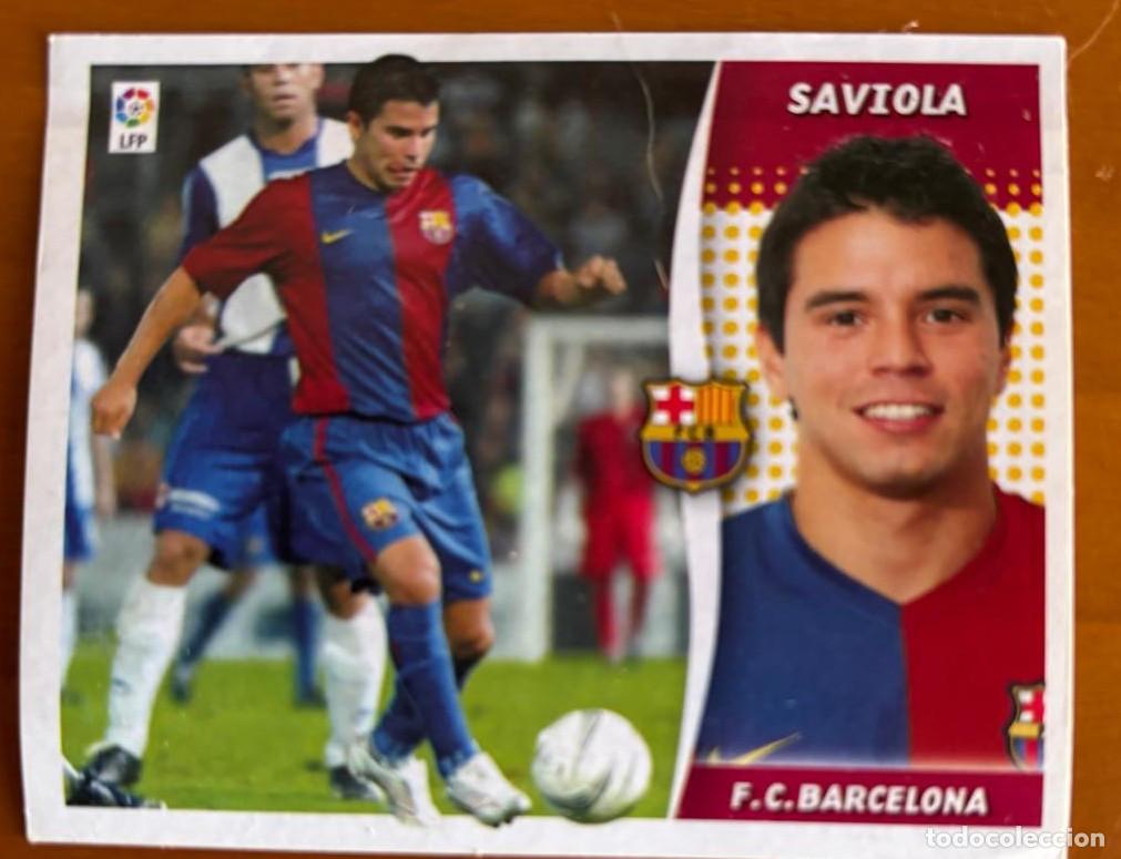 Cromos de F&uacute;tbol: EDICIONES ESTE 2006-2007 06 07 SAVIOLA (FC BARCELONA) COLOCA VENTANILLA LEER