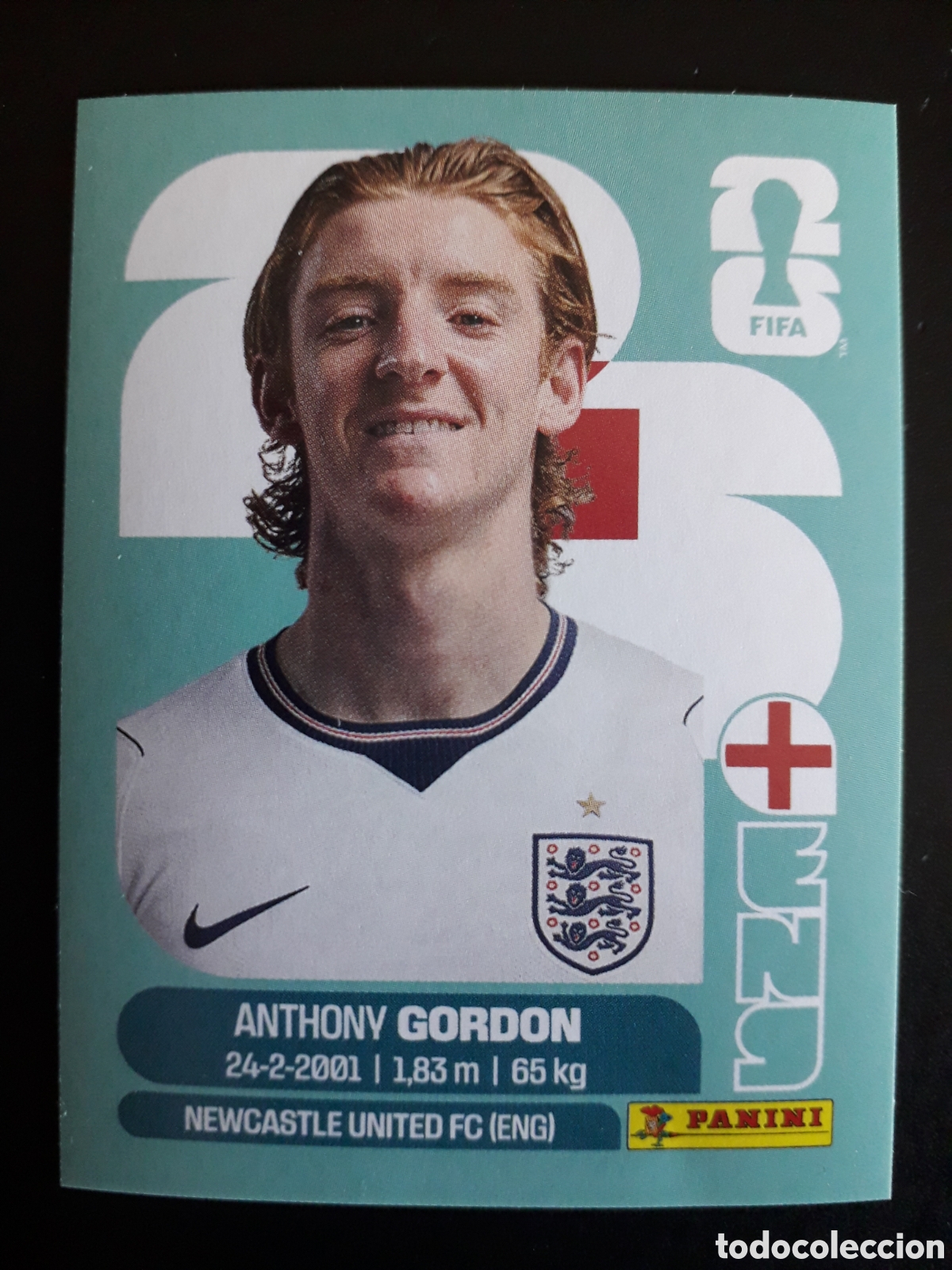 Cromos de F&uacute;tbol: GORDON INGLATERRA ENG 15 MUNDIAL F&Uacute;TBOL 2026 FIFA WORLD CUP PANINI SIN PEGAR PEDIDO M&Iacute;NIMO 3&euro;