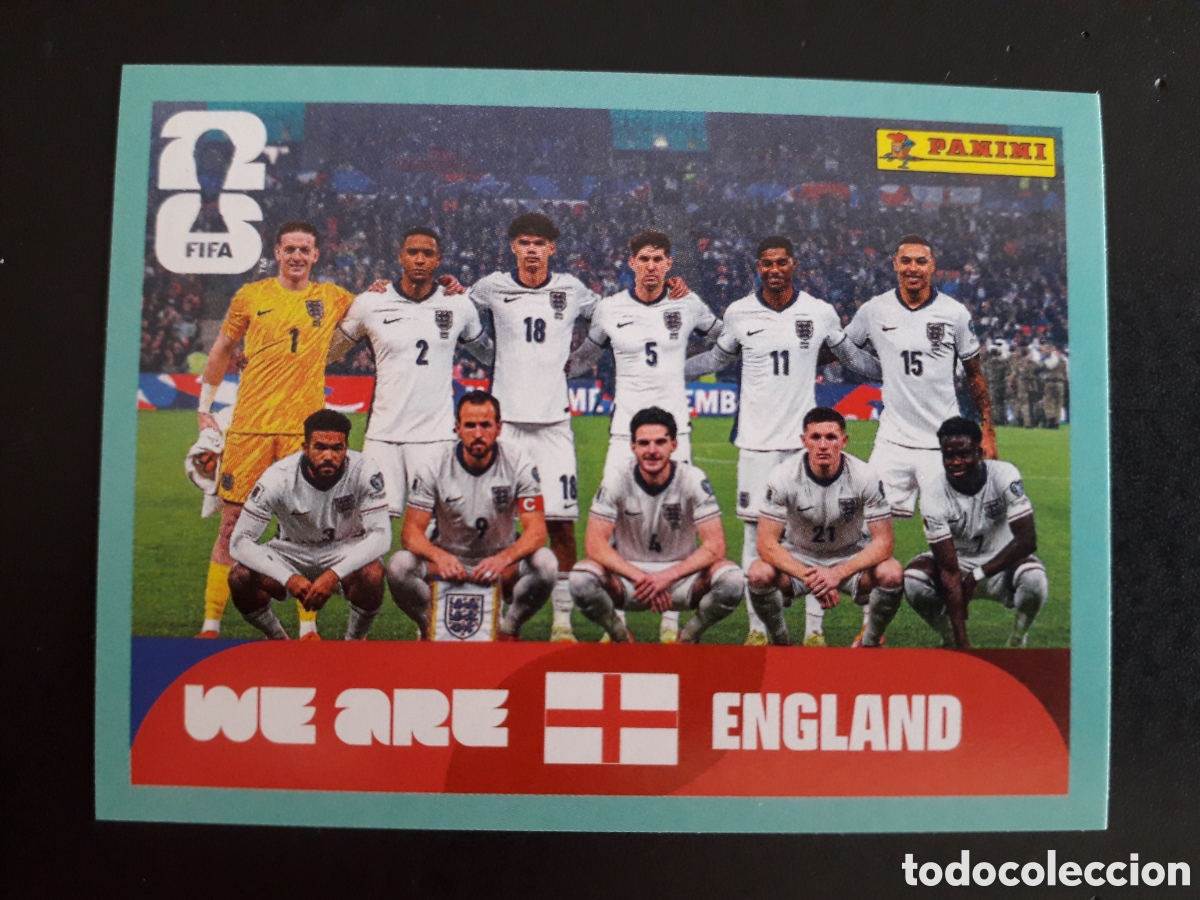 Cromos de F&uacute;tbol: EQUIPO INGLATERRA ENG 13 MUNDIAL F&Uacute;TBOL 2026 FIFA WORLD CUP PANINI SIN PEGAR PEDIDO M&Iacute;NIMO 3&euro;.