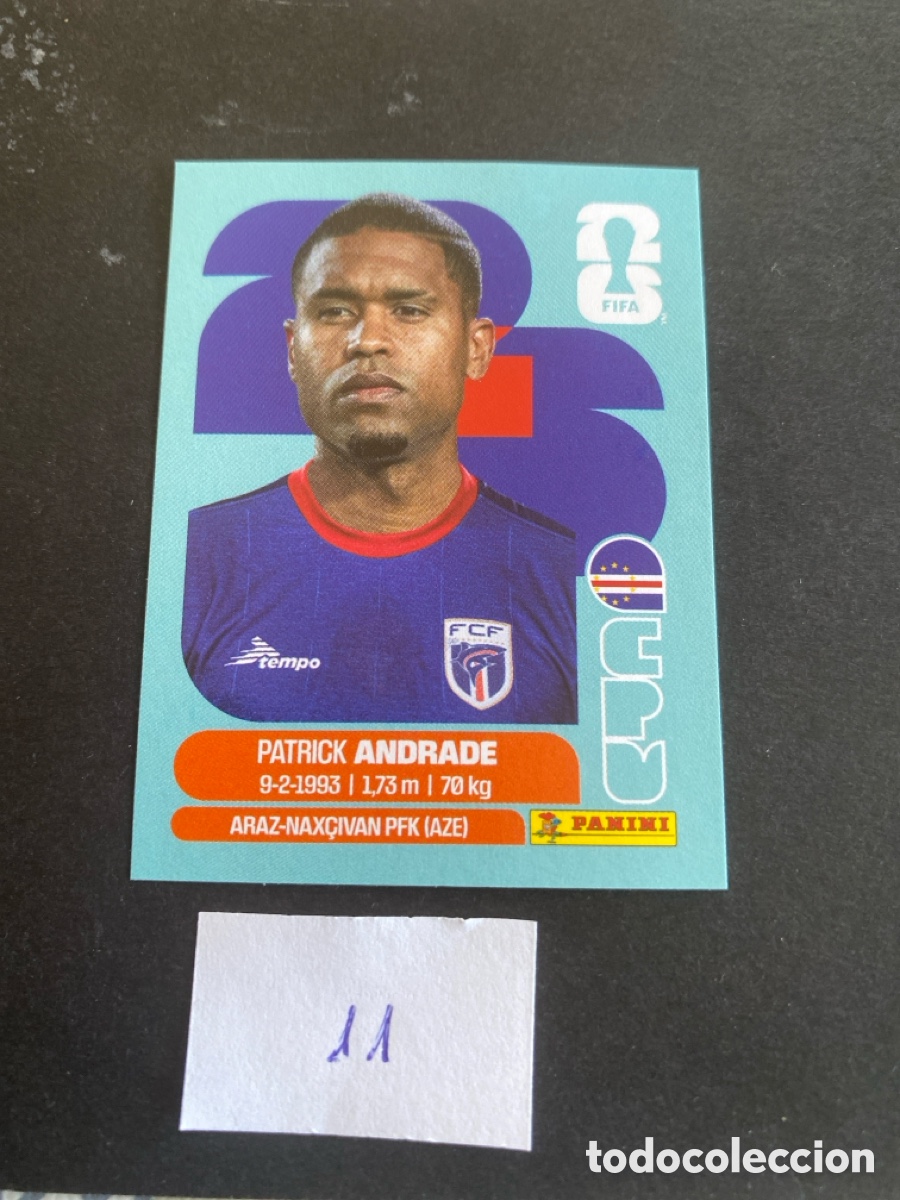 Cromos de F&uacute;tbol: Cromo Cabo Verde Mundial 2026 N* 11 nuevo