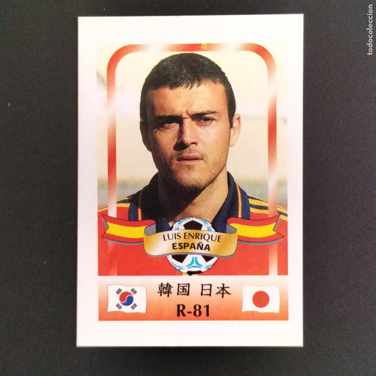 Cromos de F&uacute;tbol: 81 LUIS ENRIQUE ESPA&Ntilde;A CROMOS FIFA WORLD CUP KOREA JAPAN 2002 COREA JAPON 02 REYAUCA