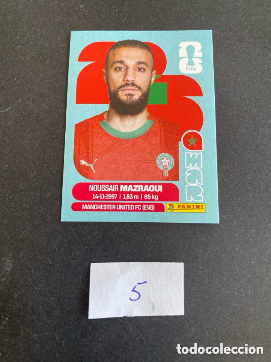 Cromos de F&uacute;tbol: Cromo Marruecos Mundial 26 N* 5 nuevo