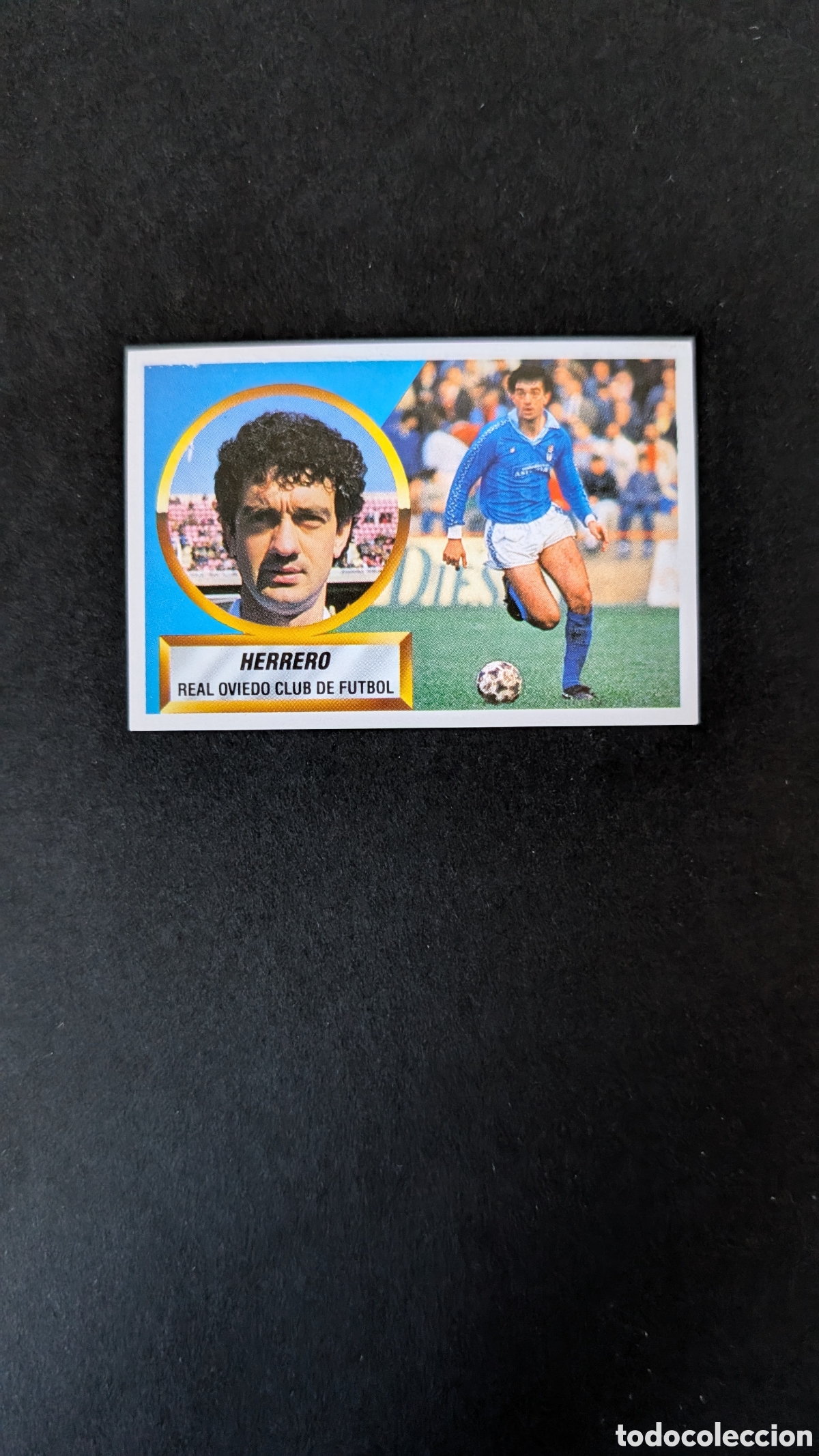 Cromos de F&uacute;tbol: HERRERO OVIEDO BAJA LIGA ESTE 1988/89 88 89 NUNCA PEGADO SIN PEGAR