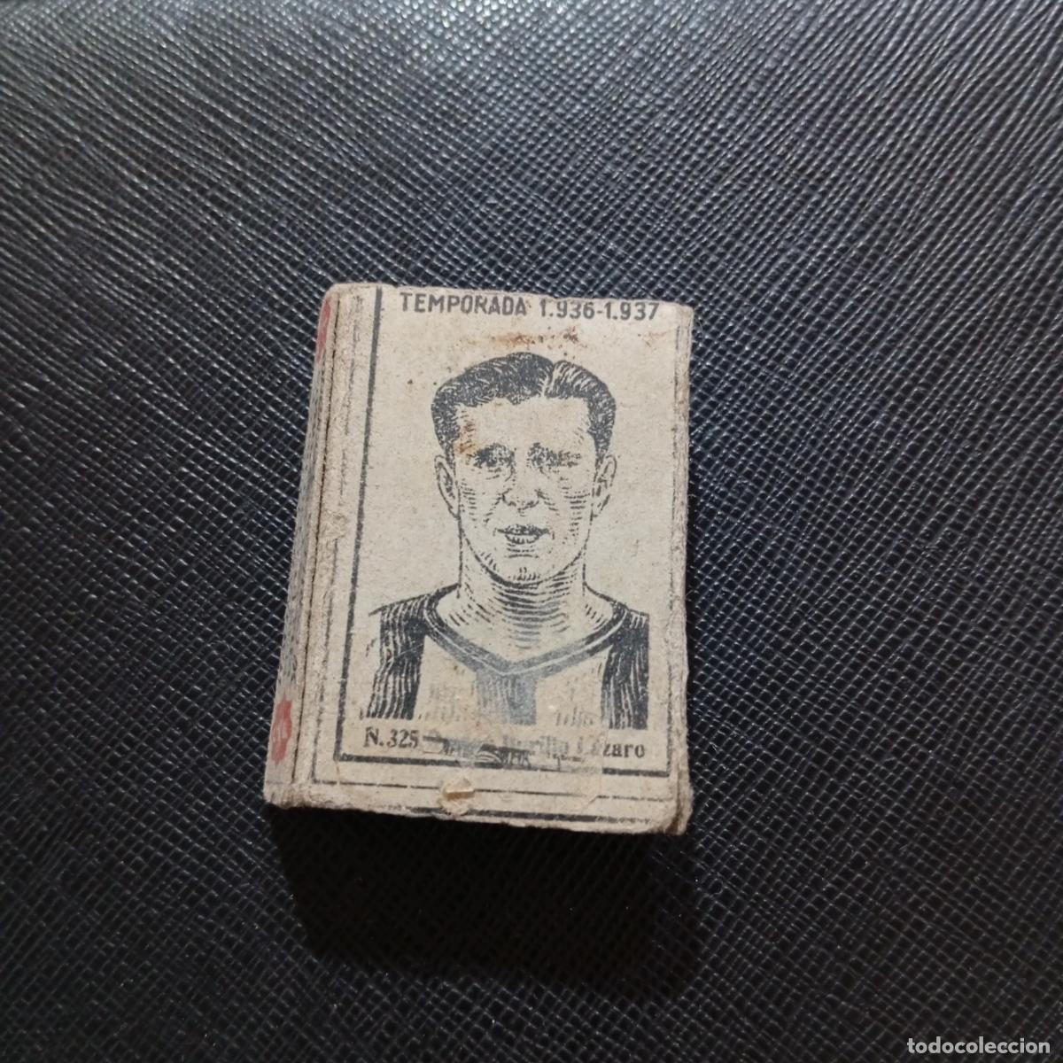 Cromos de F&uacute;tbol: 325 RAMON BURILLO LAZARO LEVANTE CERILLAS Y FOSFOROS 1936 1937 LIGA 36 37 CROMO A120 PG505 CON CAJA