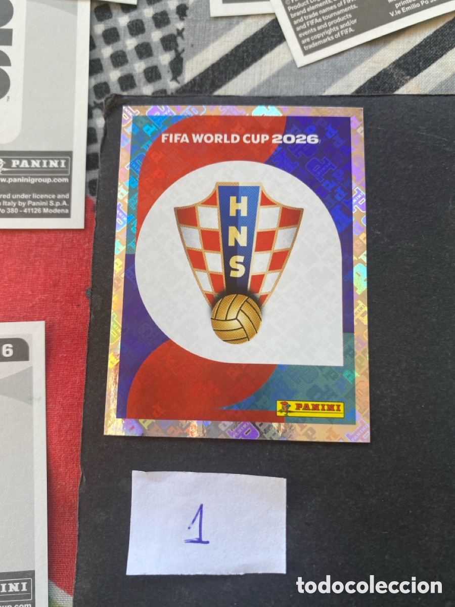 Cromos de F&uacute;tbol: Cromo Croacia Mundial 2026 N* 1 nuevo