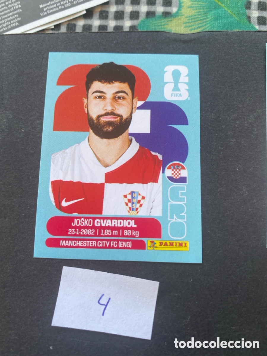 Cromos de F&uacute;tbol: Cromo Croacia Mundial 2025 N* 4 nuevo