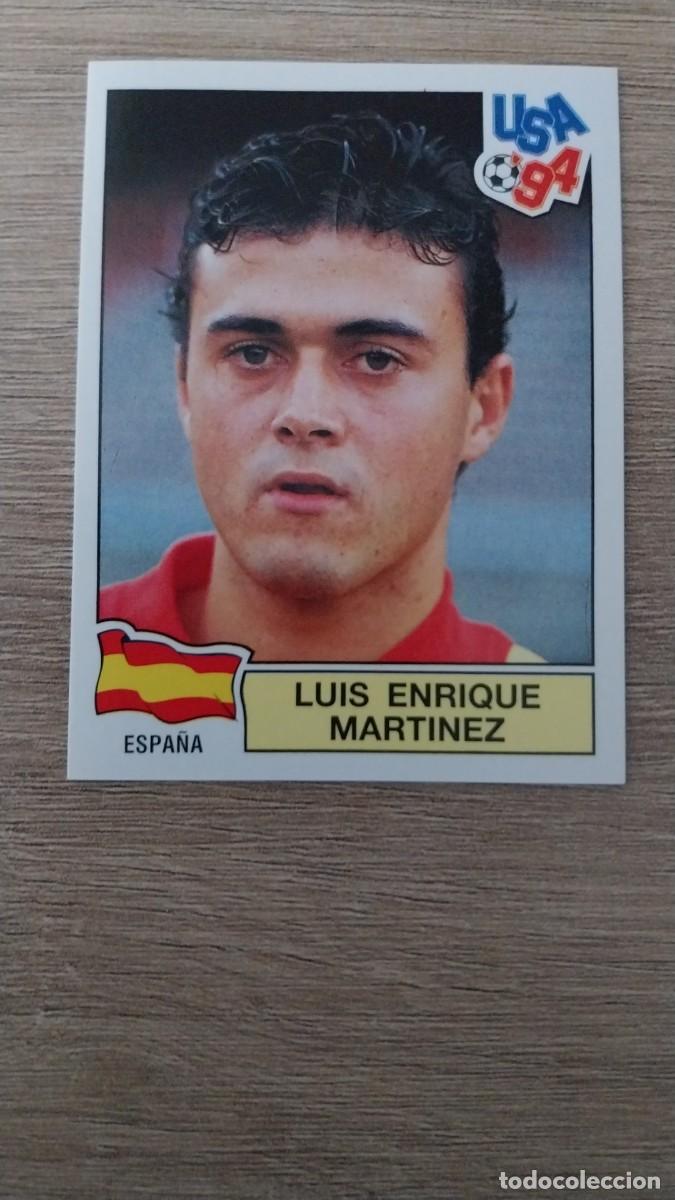 Cromos de F&uacute;tbol: LUIS ENRIQUE MARTINEZ 193 ESPA&Ntilde;A TRASERA VERDE MUNDIAL USA 94 1994 PANINI SIN PEGAR NUNCA PEGADO