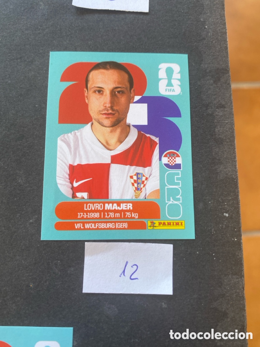 Cromos de F&uacute;tbol: Cromo Croacia Mundial 2026 N* 12 nuevo