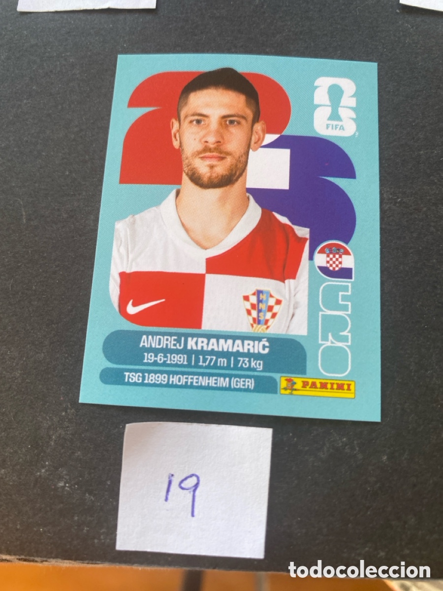 Cromos de F&uacute;tbol: Cromo Croacia Mundial 2026 N* 19 nuevo