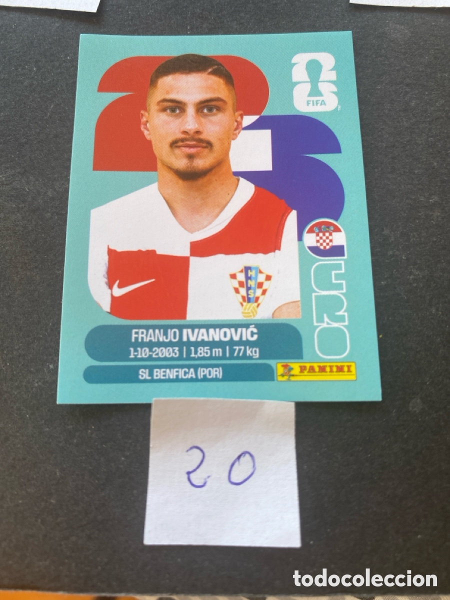 Cromos de F&uacute;tbol: Cromo Croacia Mundial 2026 N* 20 nuevo