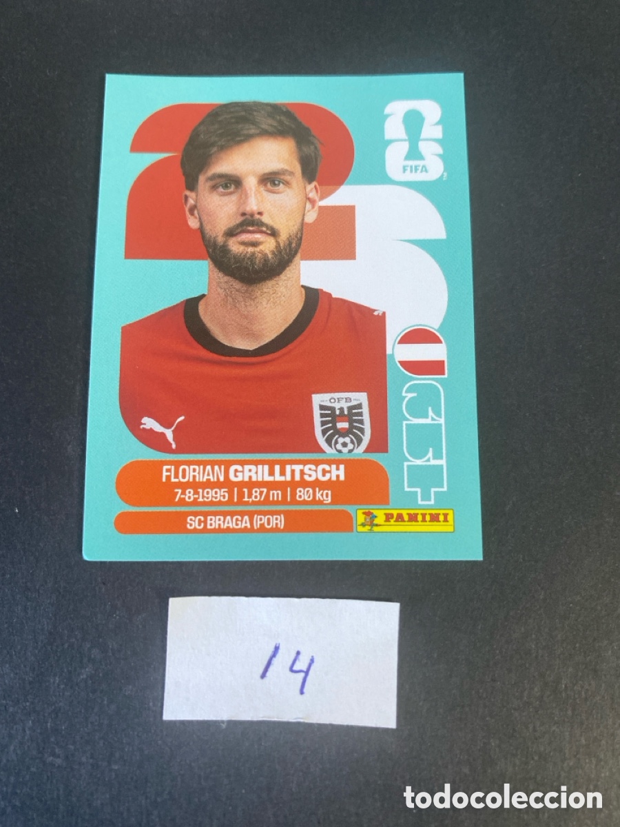 Cromos de F&uacute;tbol: Cromo Austria Mundial 2026 N* 14 nuevo