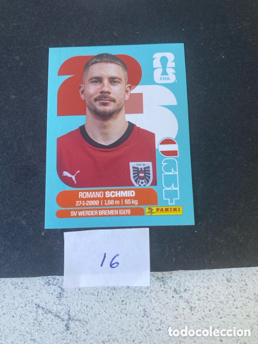 Cromos de F&uacute;tbol: Cromo Austria Mundial 2026 N* 16 nuevo