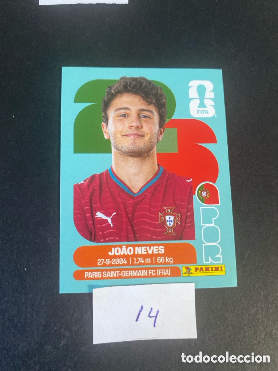 Cromos de F&uacute;tbol: Cromo Portugal Mundial 2025 N* 14 nuevo