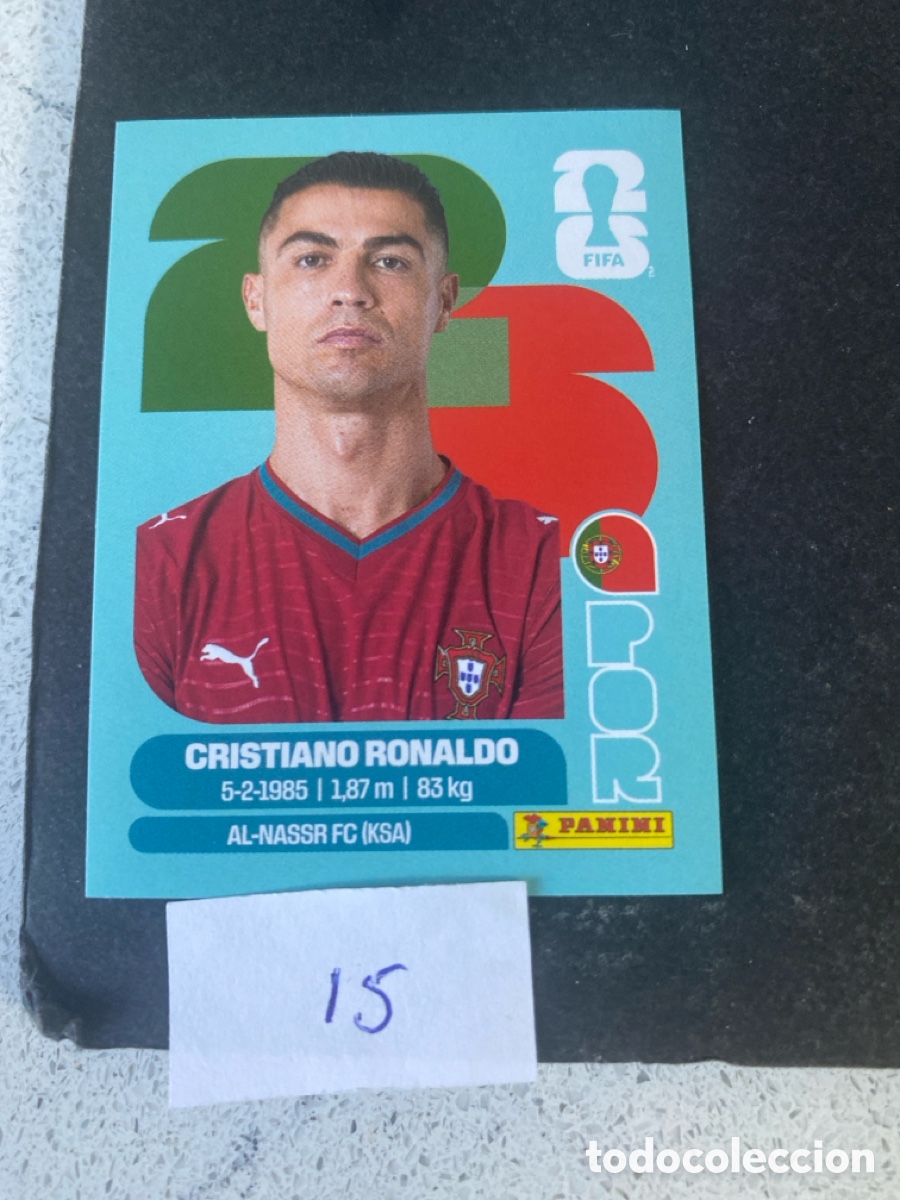 Cromos de F&uacute;tbol: Cromo Portugal RONALDO Mundial 2026 N* 15 nuevo