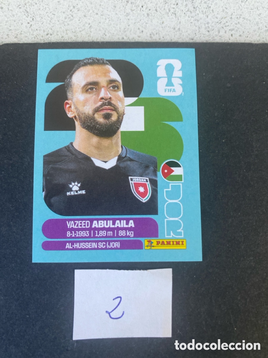 Cromos de F&uacute;tbol: Cromo Jordania Mundial 2026 N* 2 nuevo