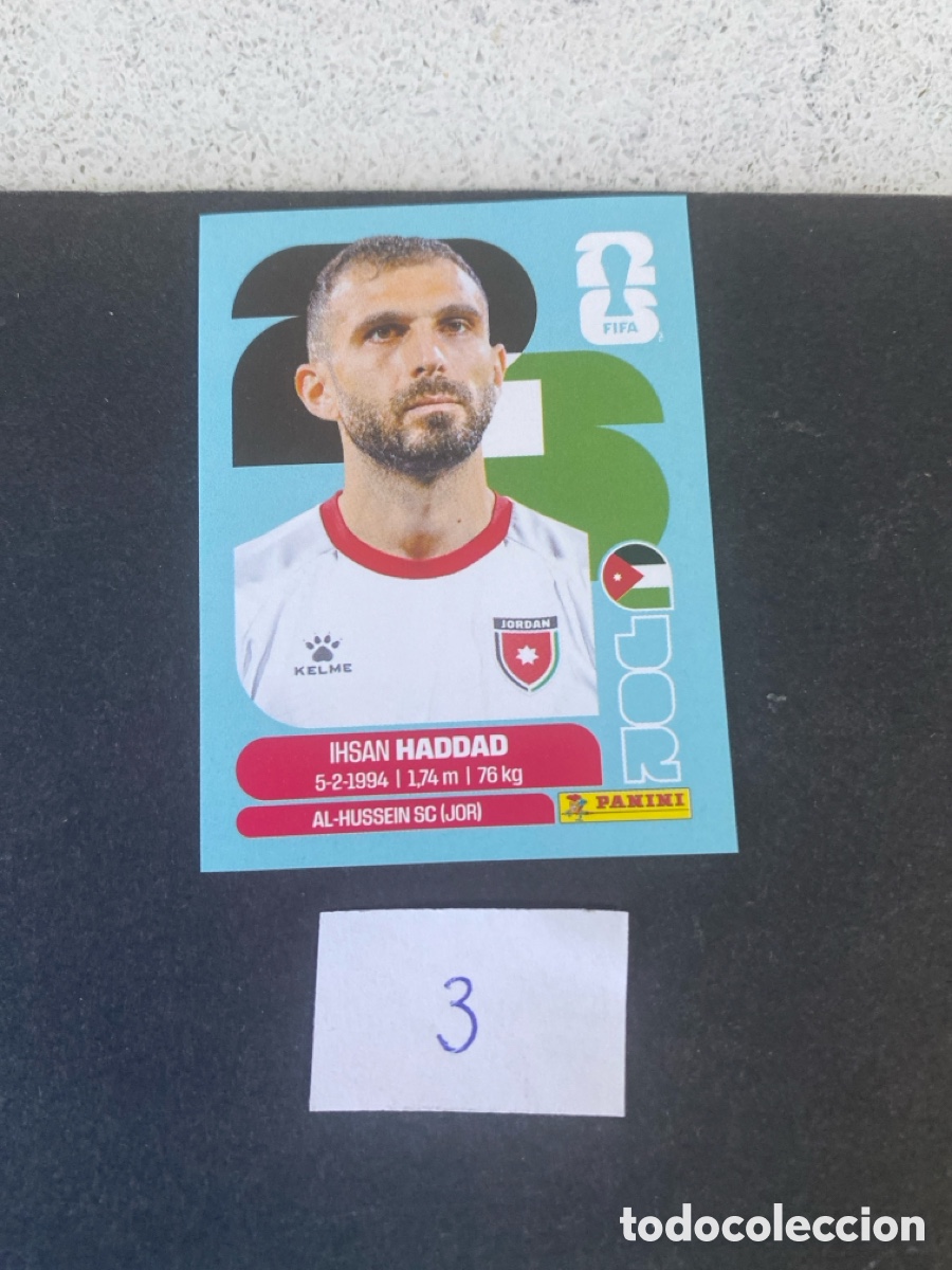 Cromos de F&uacute;tbol: Cromo Jordania Mundial 2026 N* 3 nuevo