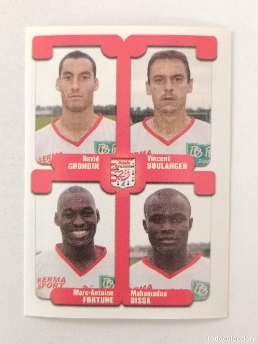 Cromos de F&uacute;tbol: #412 GRONDIN-BOULANGER-FORTUNE-DISSA (BREST) LIGUE 1 FOOT 2005 PANINI