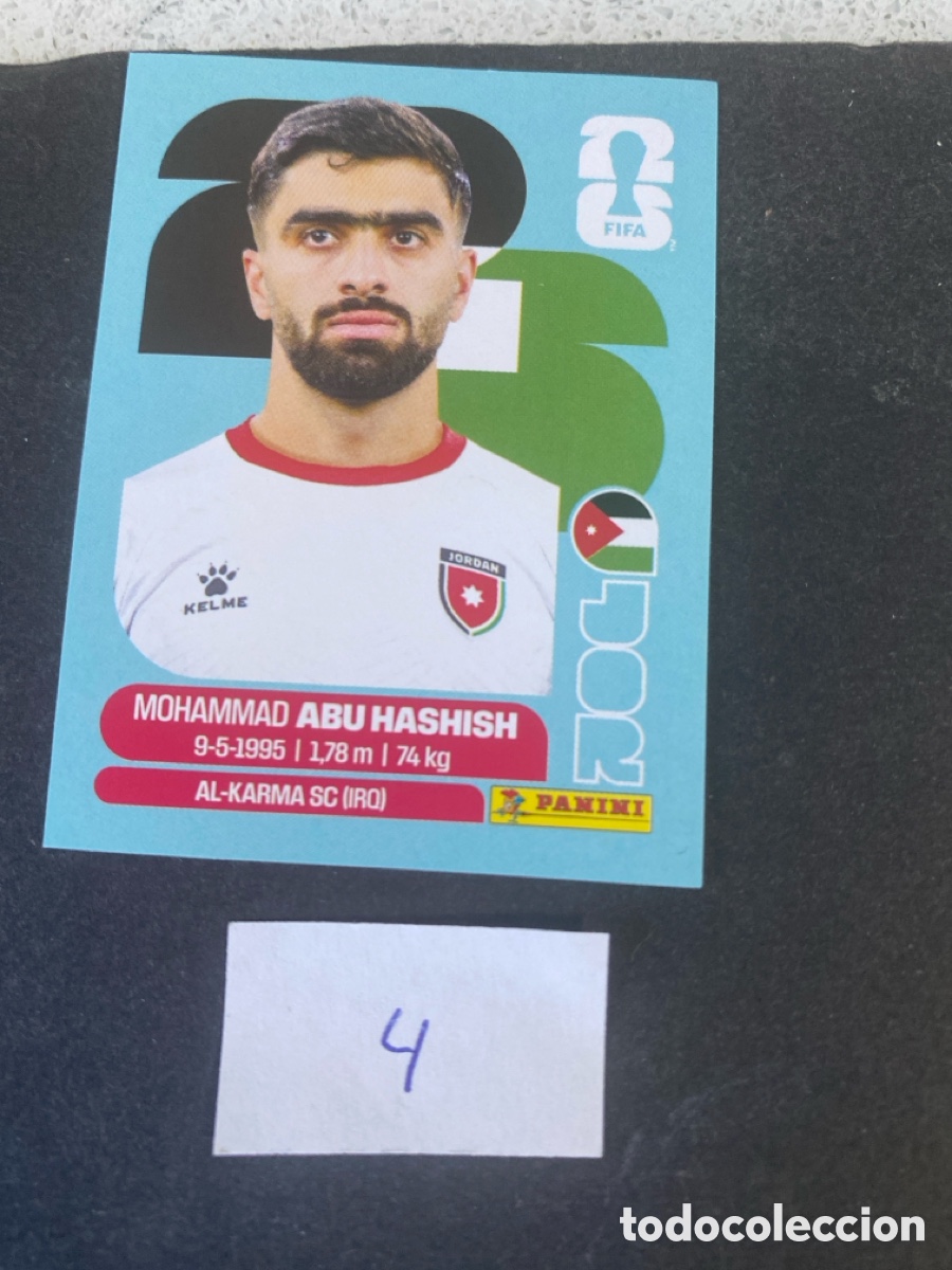 Cromos de F&uacute;tbol: Cromo Jordania Mundial 2026 N* 4 nuevo