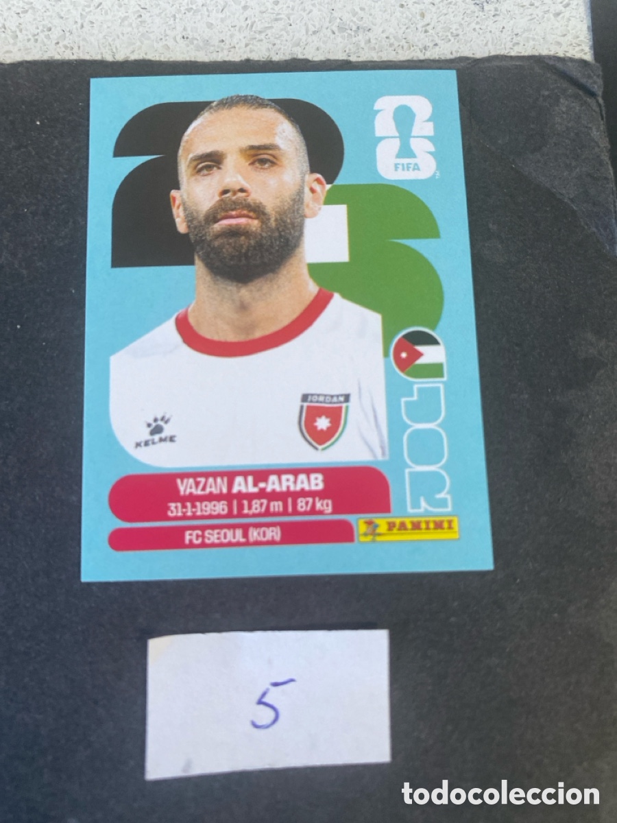 Cromos de F&uacute;tbol: Cromo Jordania Mundial 2026 N* 5 nuevo