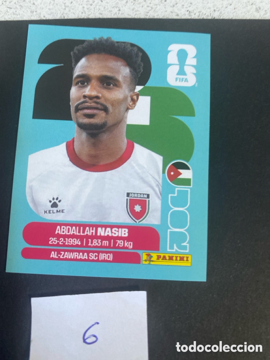 Cromos de F&uacute;tbol: Cromo Jordania Mundial 2026 N* 6 nuevo